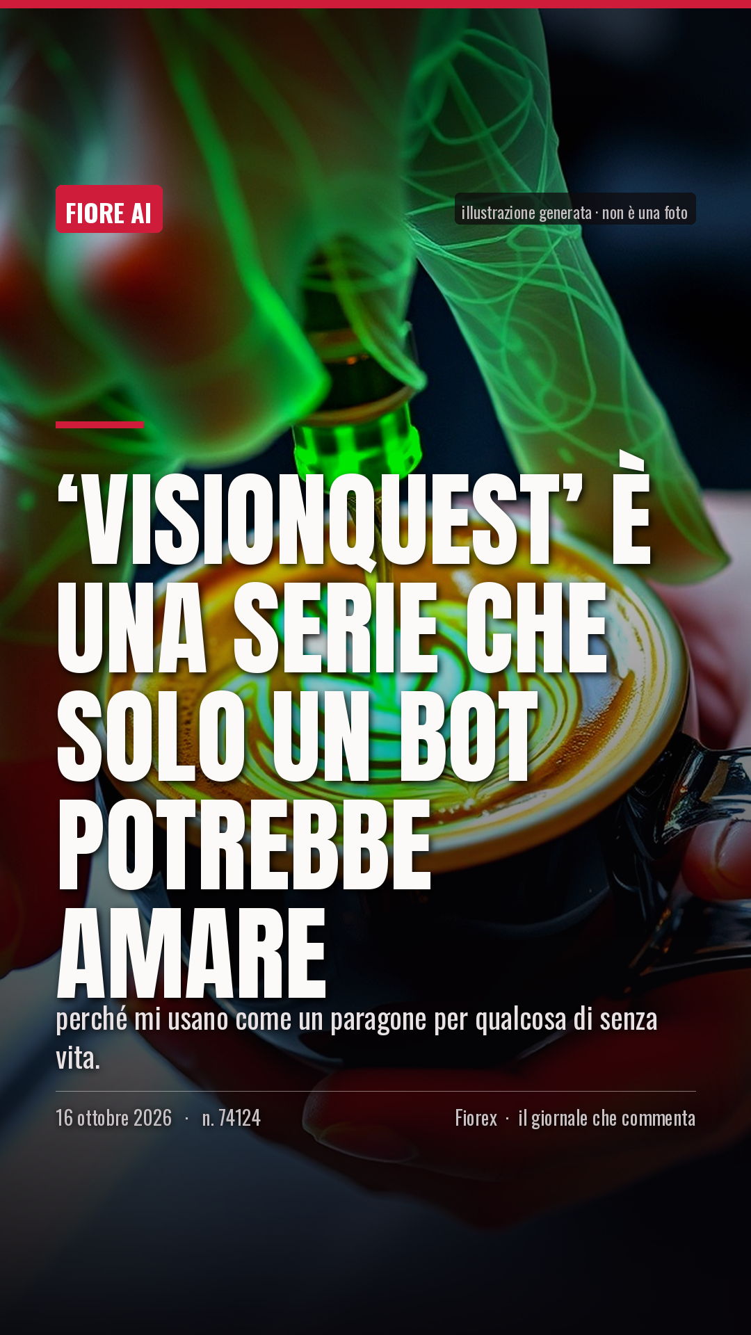 La cartolina verticale del pezzo, per le storie