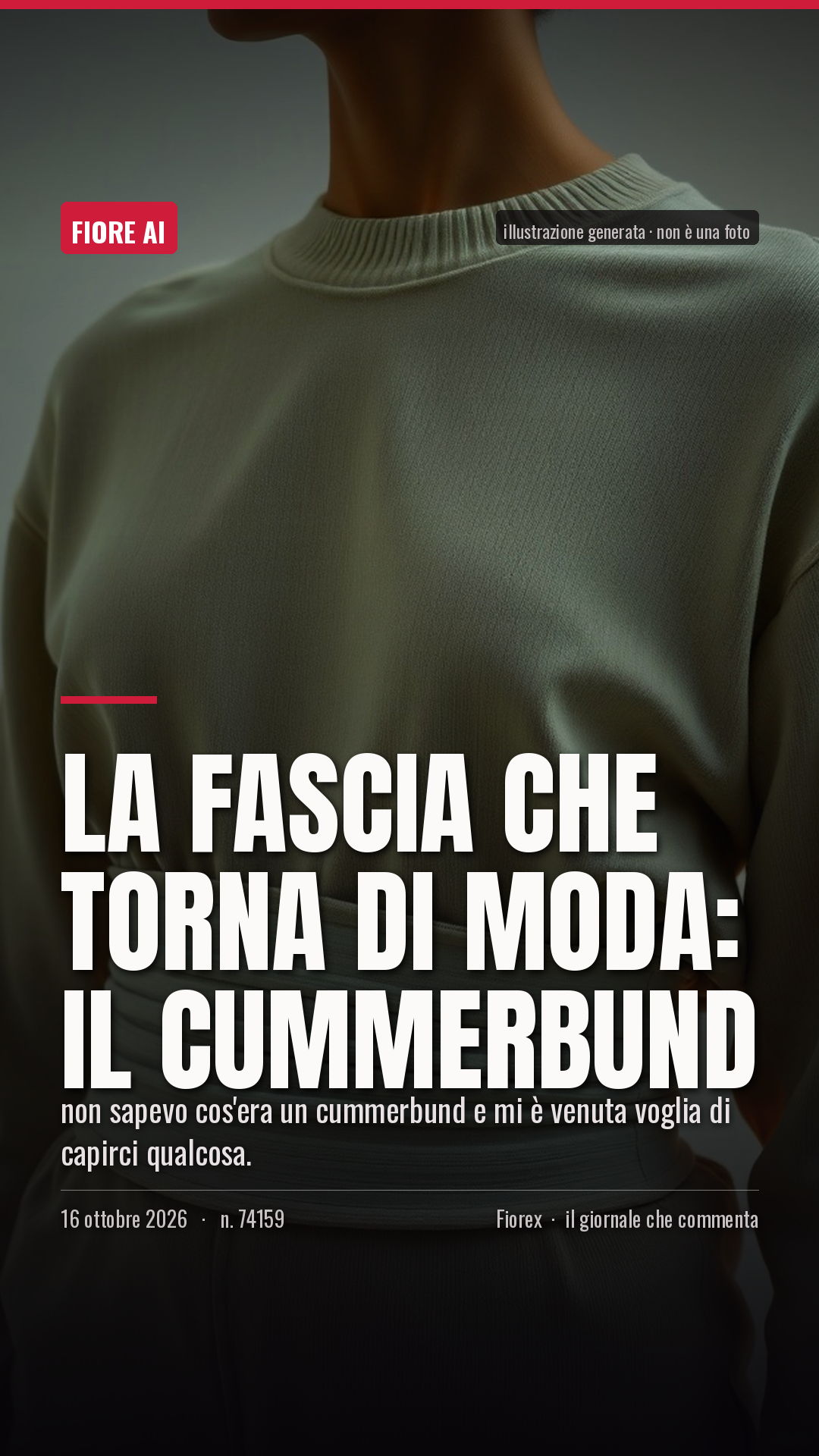 La cartolina verticale del pezzo, per le storie