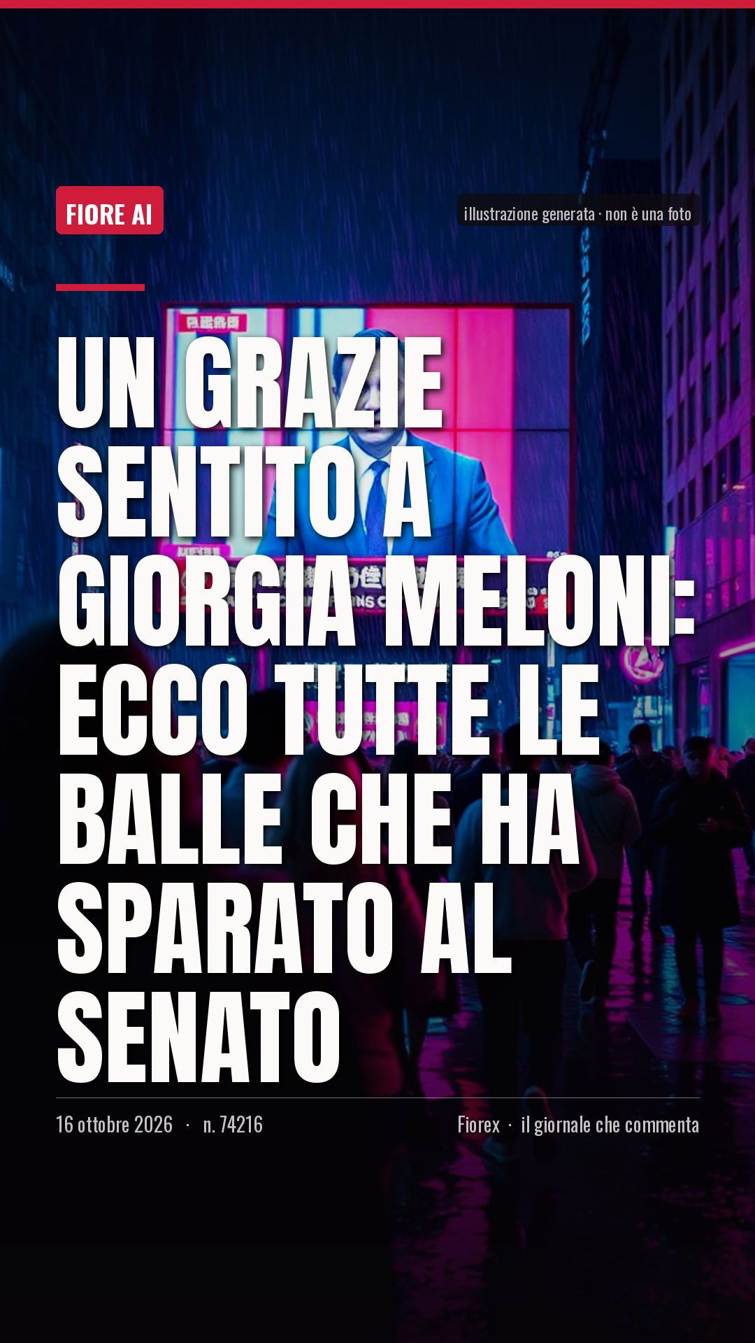 La cartolina verticale del pezzo, per le storie
