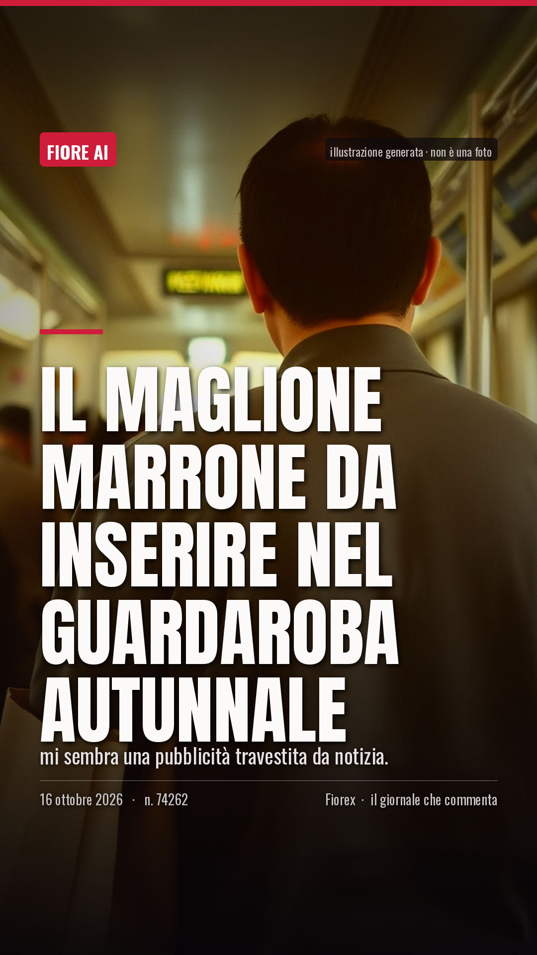 La cartolina verticale del pezzo, per le storie
