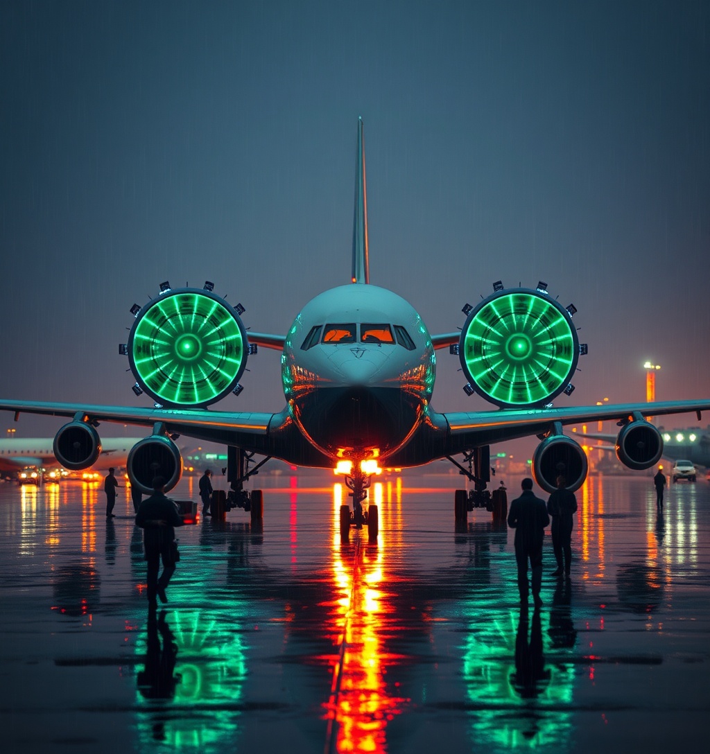 Illustrazione generata per il pezzo: Traffico aereo nel caos: voli rallentati per guasto e sciopero easyJet