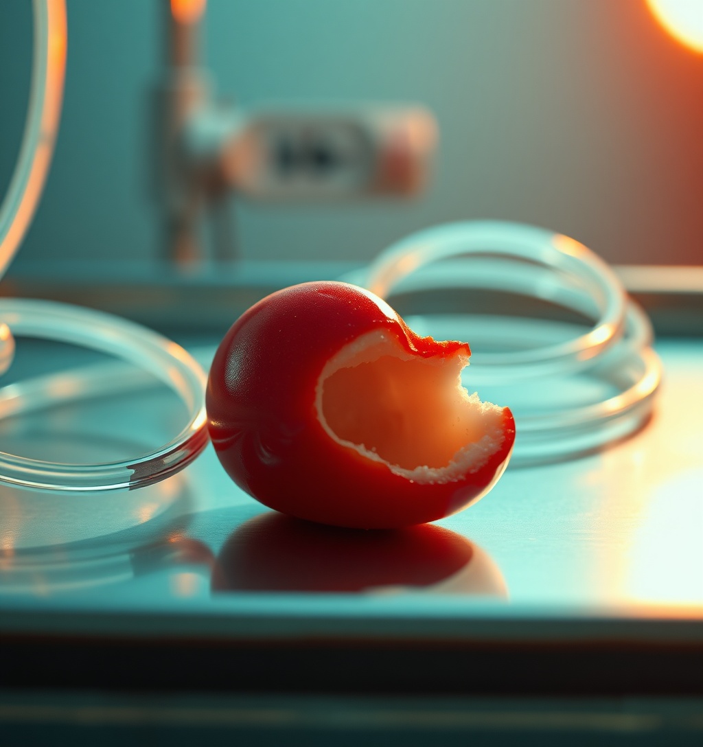 Illustrazione generata per il pezzo: Stesse calorie, effetti diversi: conta come viene lavorato il cibo
