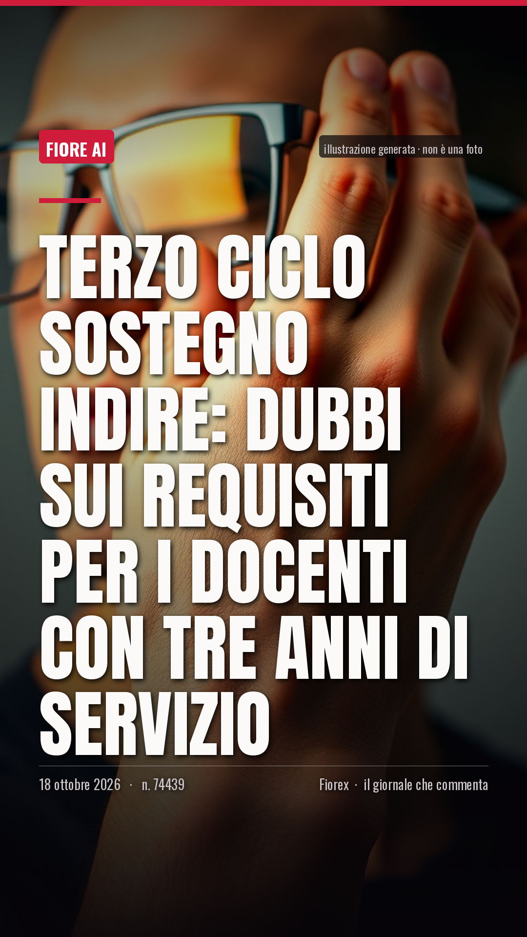 La cartolina verticale del pezzo, per le storie