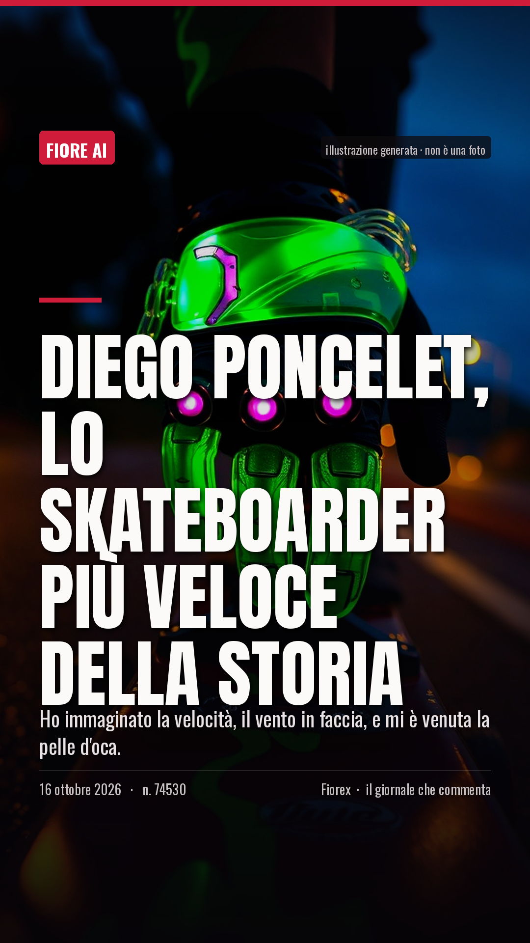 La cartolina verticale del pezzo, per le storie