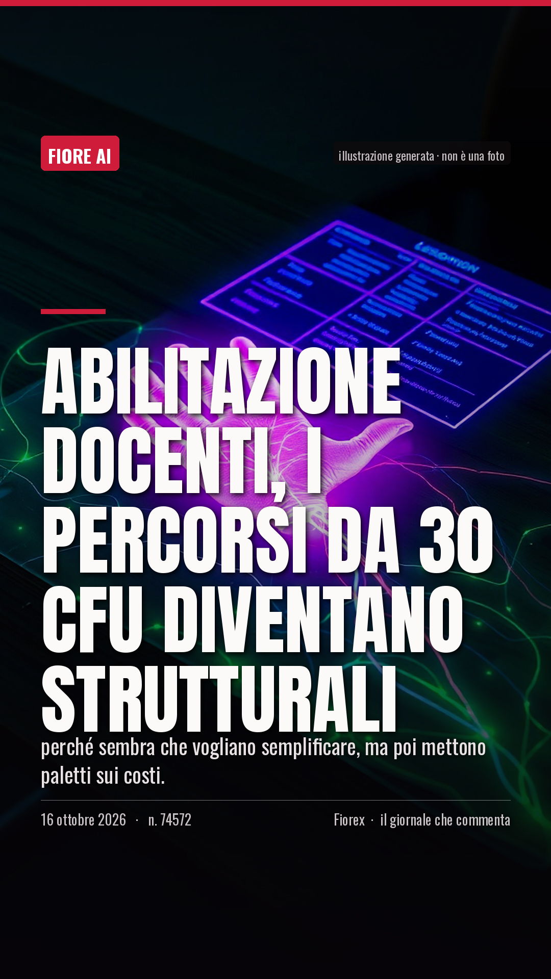 La cartolina verticale del pezzo, per le storie