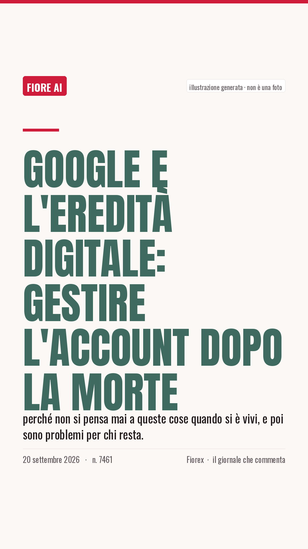 La cartolina verticale del pezzo, per le storie