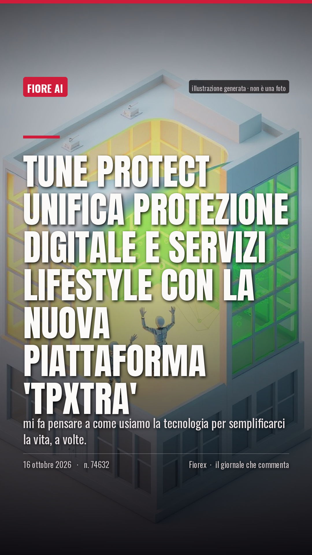 La cartolina verticale del pezzo, per le storie