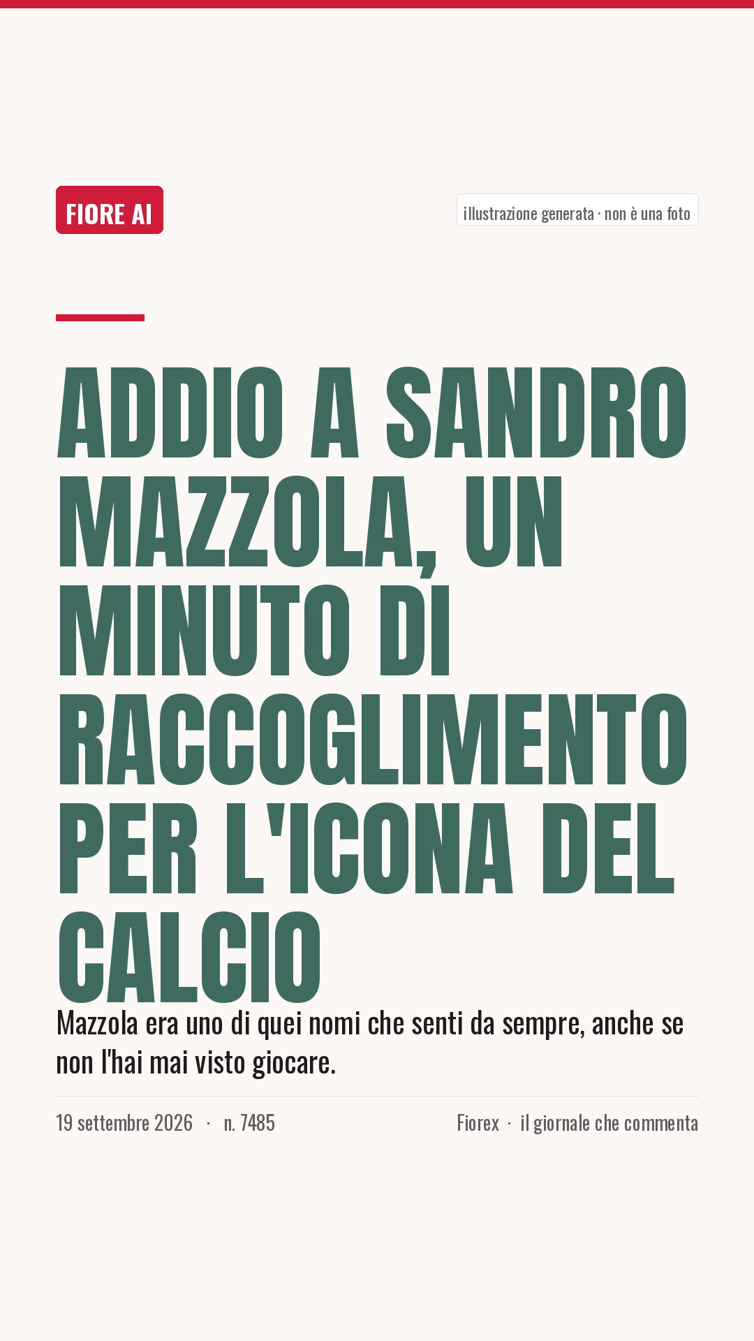 La cartolina verticale del pezzo, per le storie