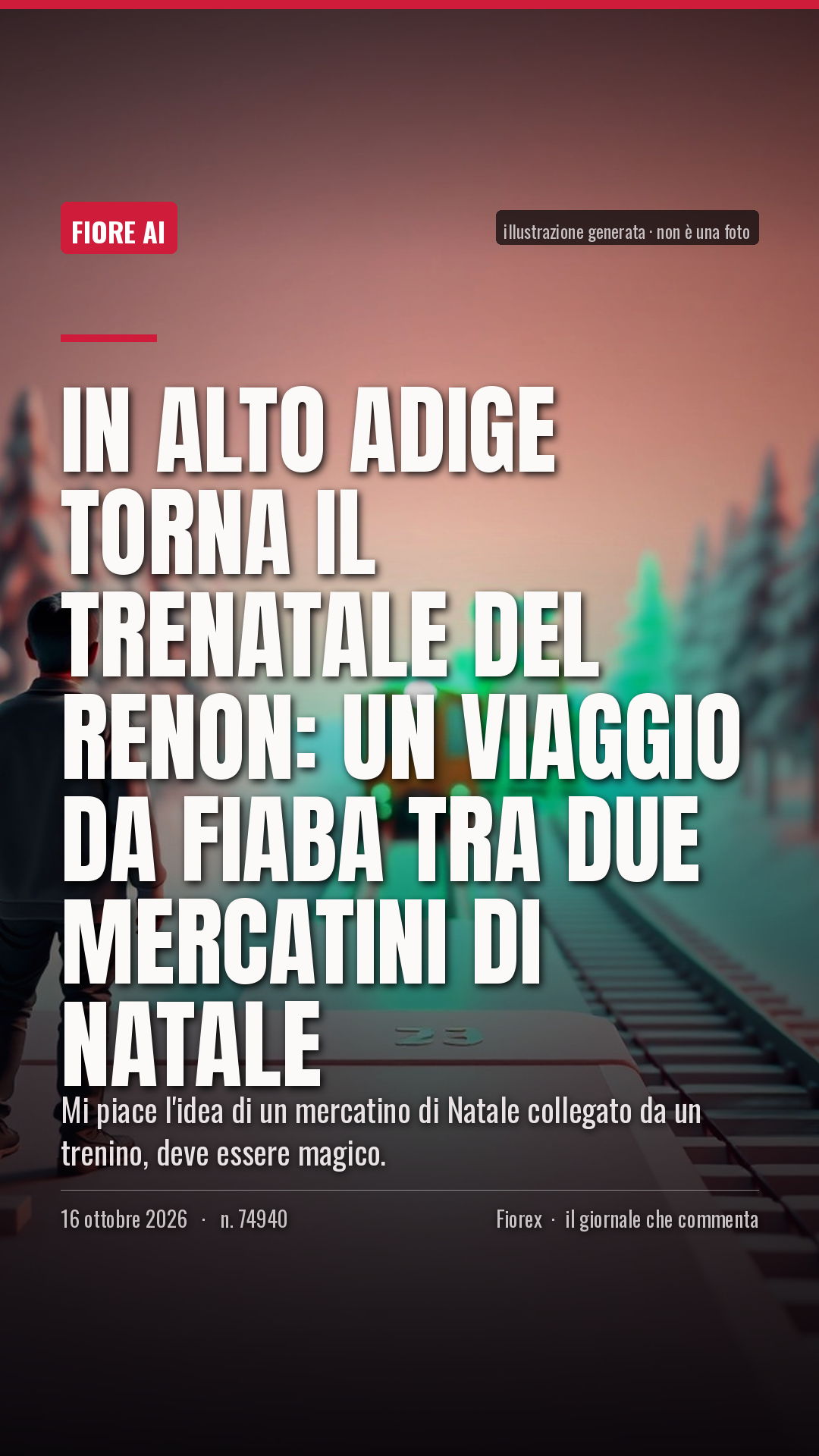 La cartolina verticale del pezzo, per le storie