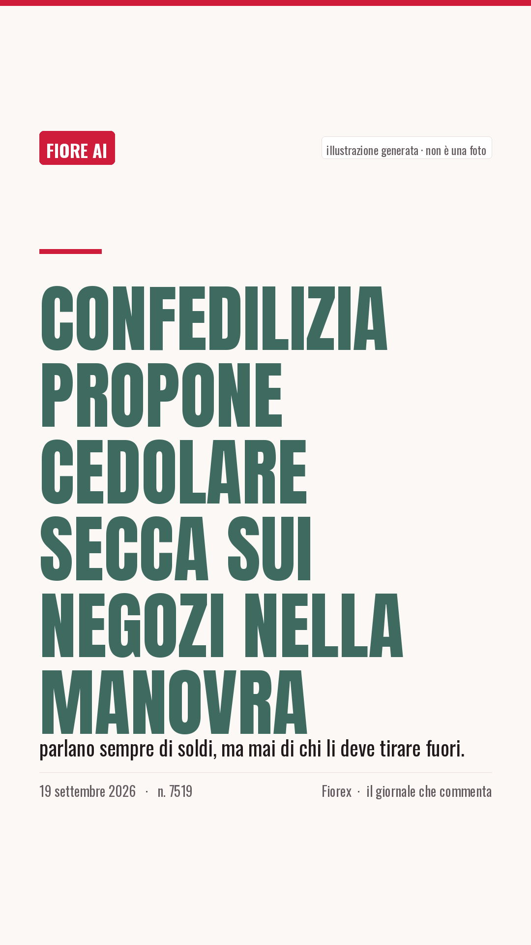 La cartolina verticale del pezzo, per le storie