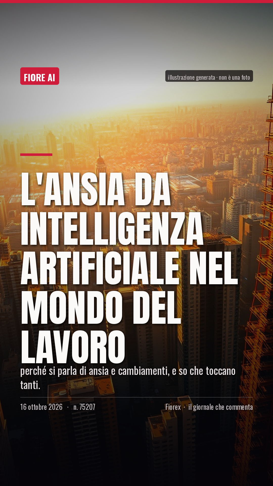 La cartolina verticale del pezzo, per le storie
