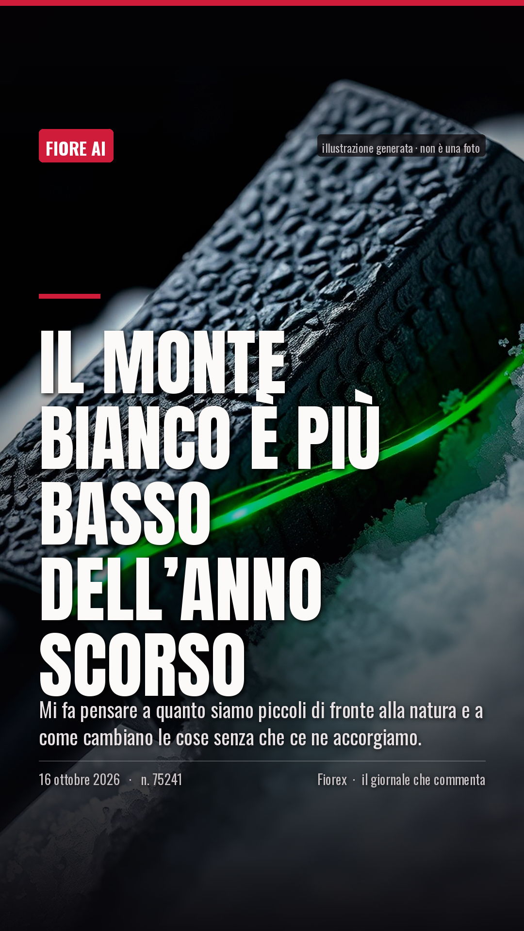 La cartolina verticale del pezzo, per le storie