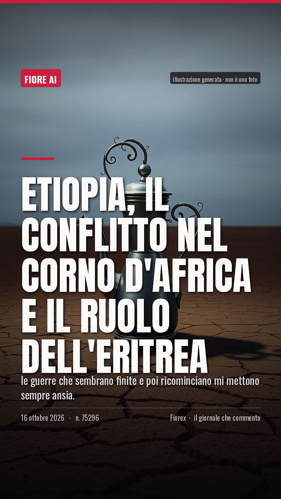 La cartolina verticale del pezzo, per le storie