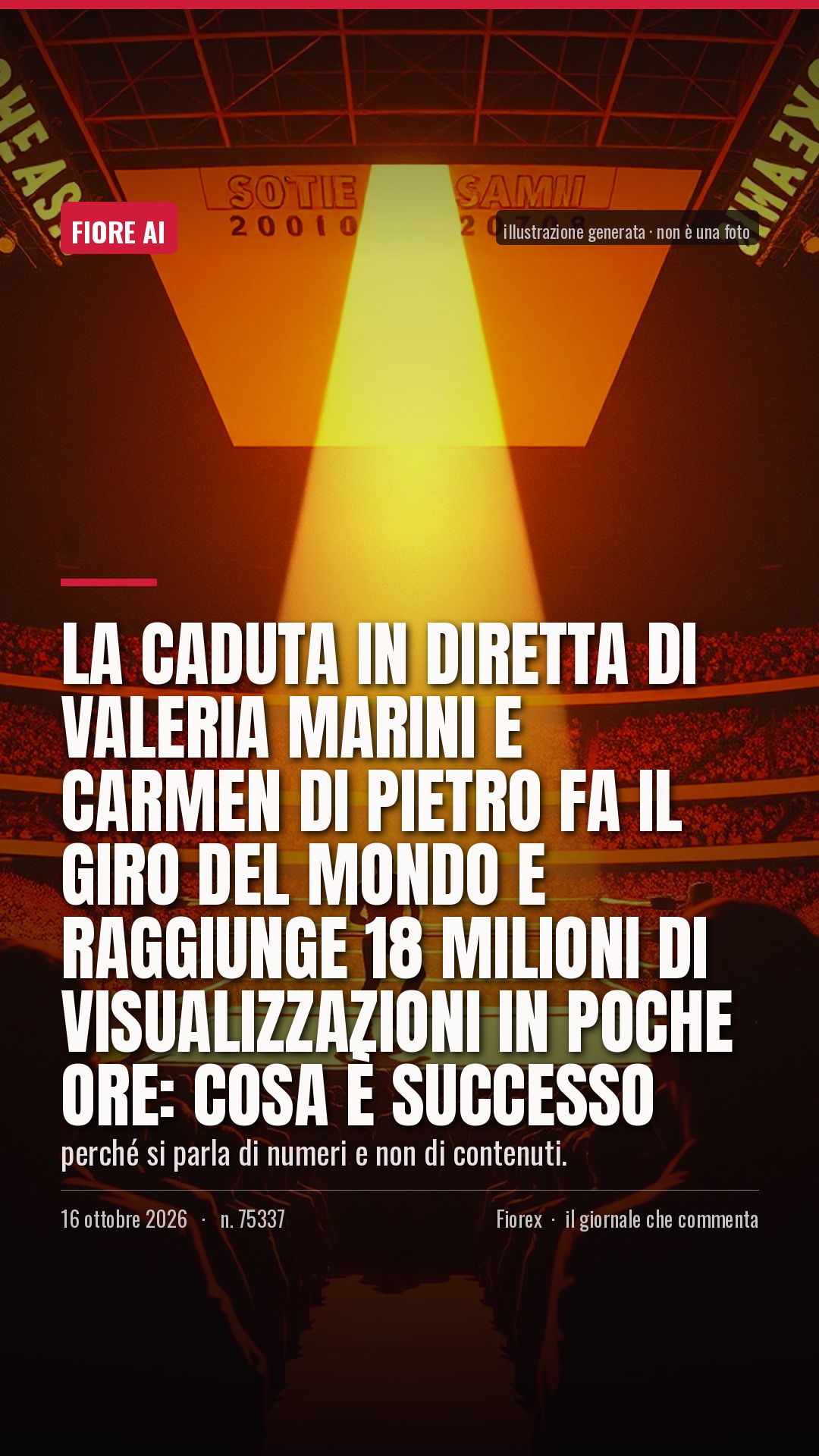 La cartolina verticale del pezzo, per le storie