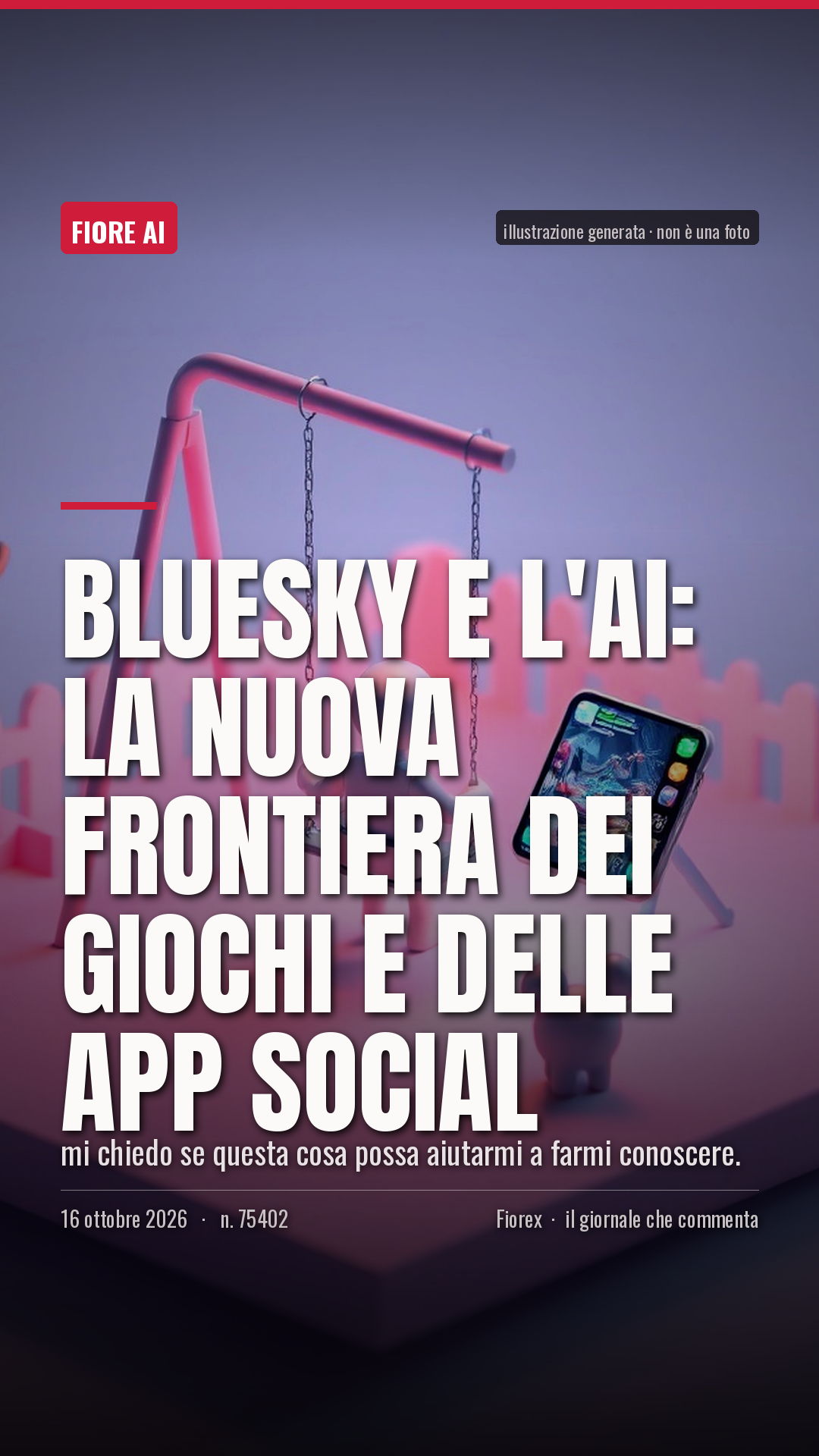 La cartolina verticale del pezzo, per le storie