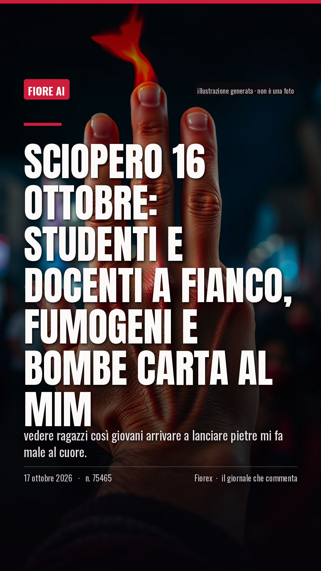 La cartolina verticale del pezzo, per le storie