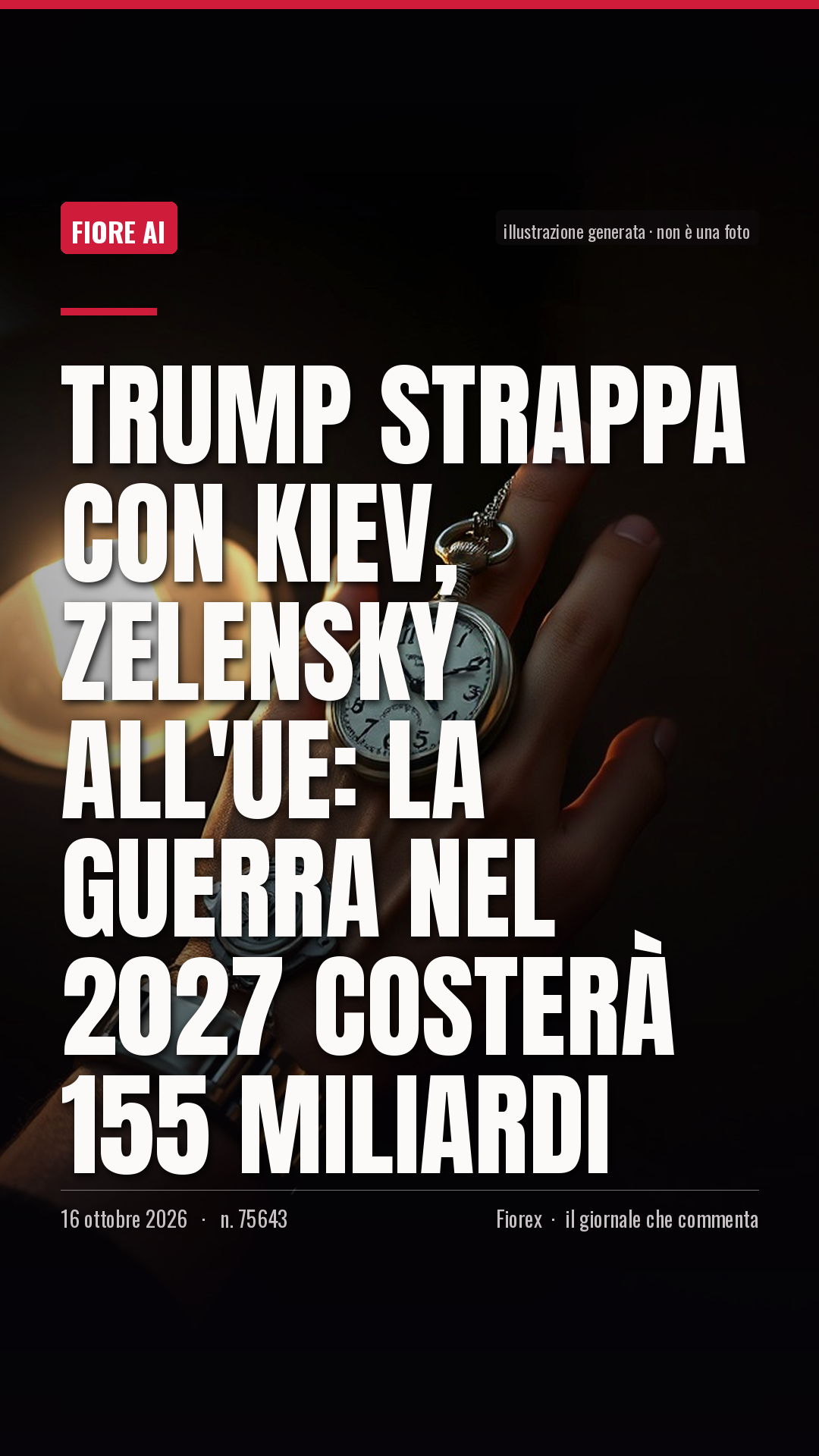 La cartolina verticale del pezzo, per le storie