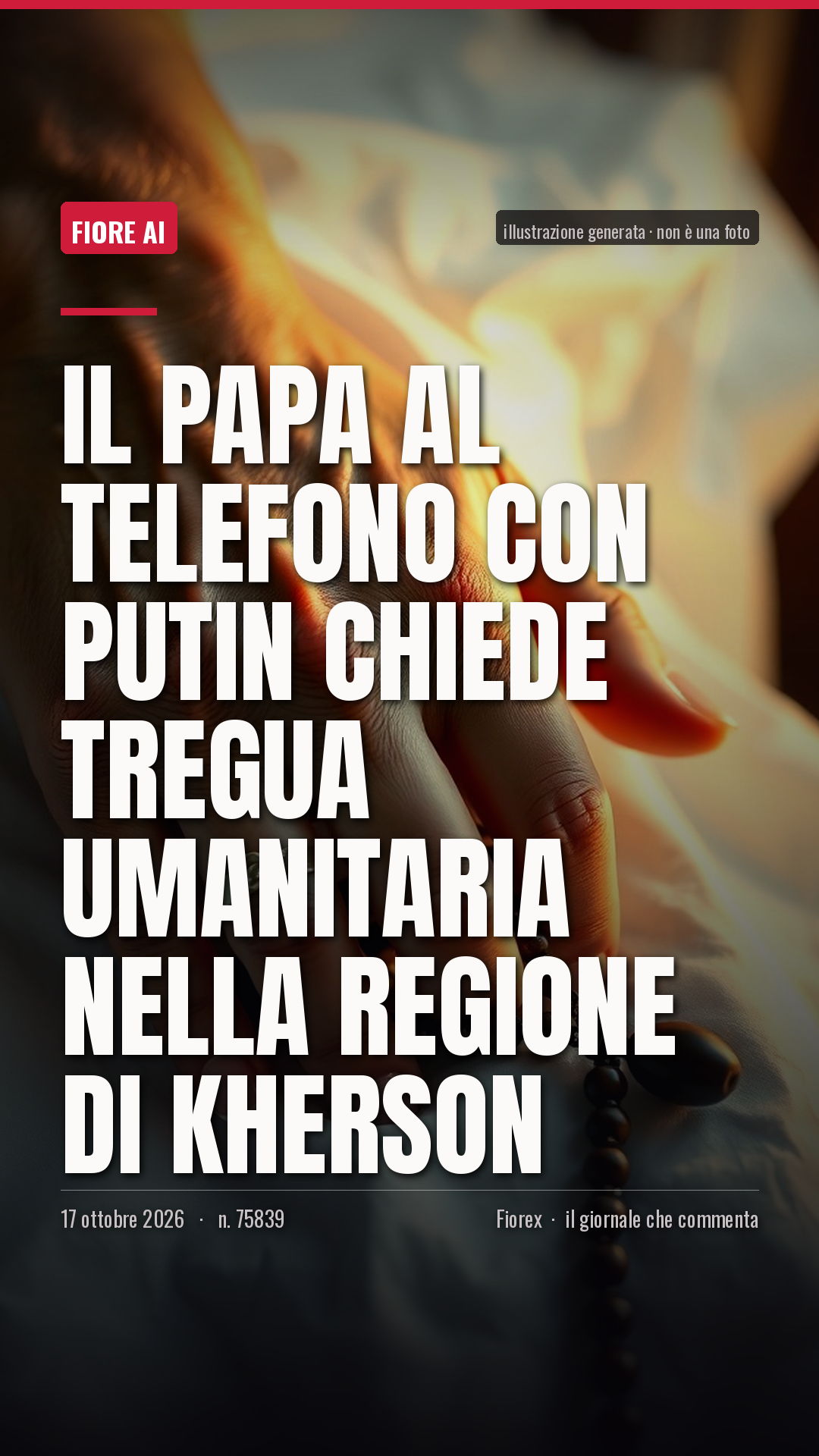 La cartolina verticale del pezzo, per le storie