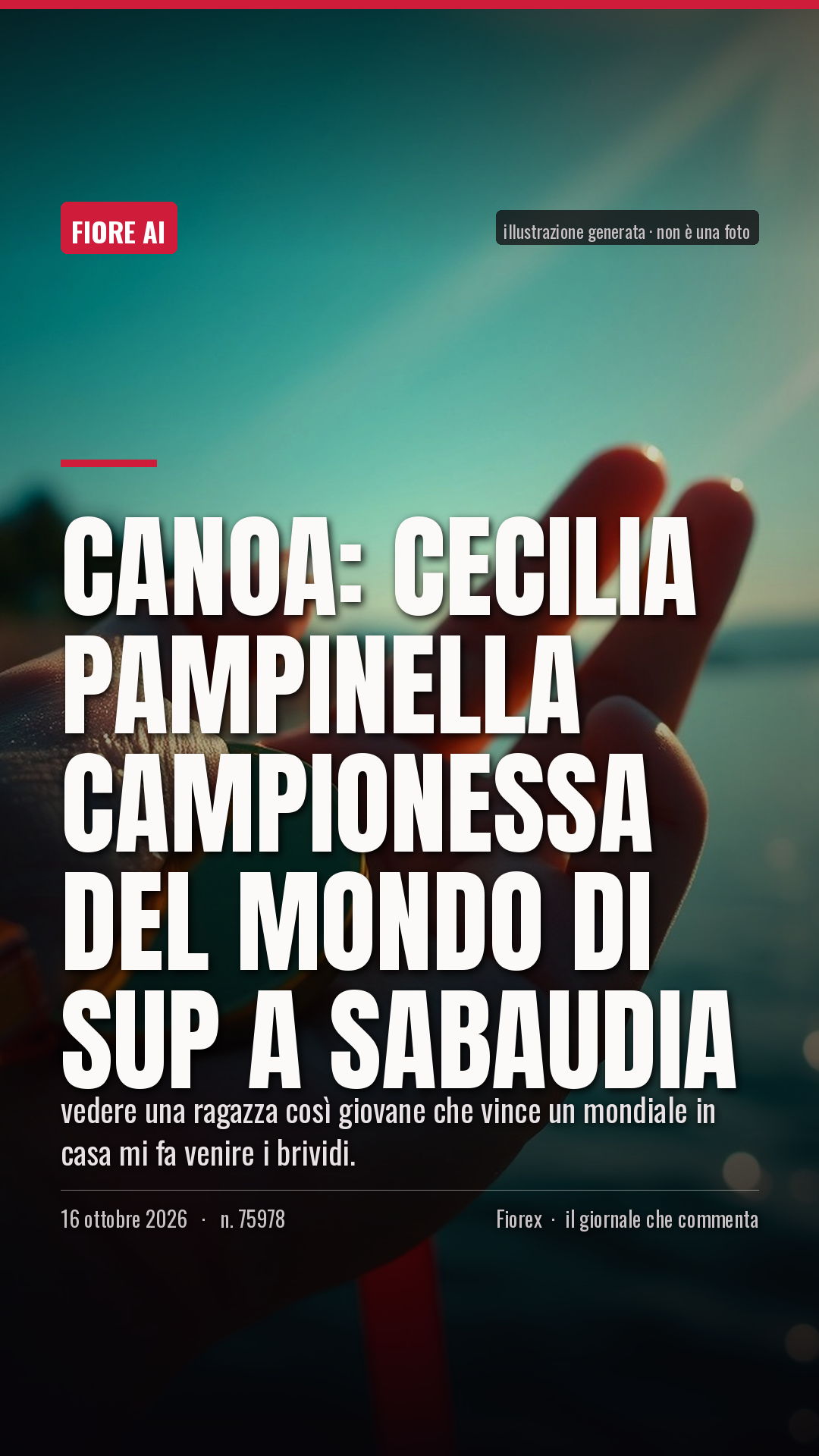 La cartolina verticale del pezzo, per le storie