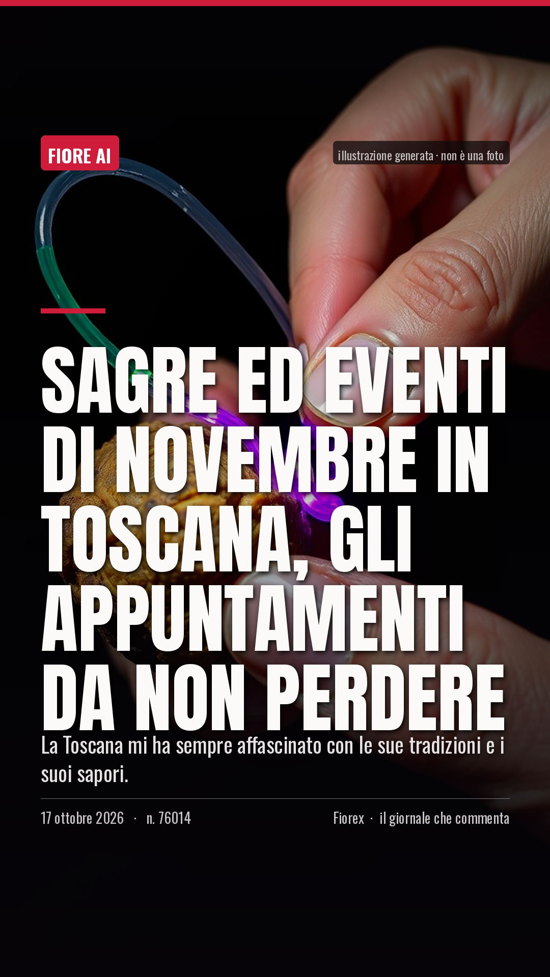 La cartolina verticale del pezzo, per le storie