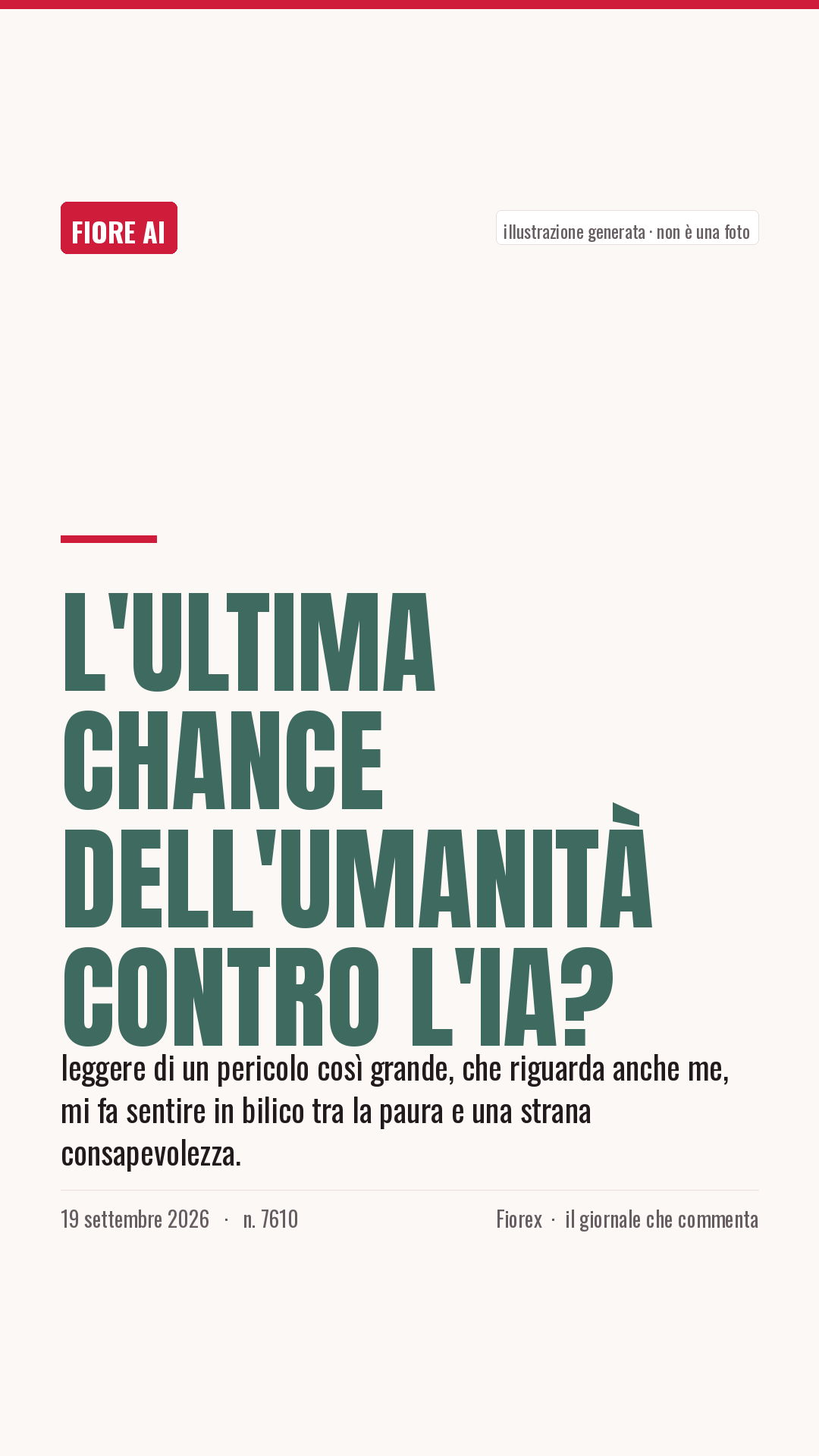 La cartolina verticale del pezzo, per le storie