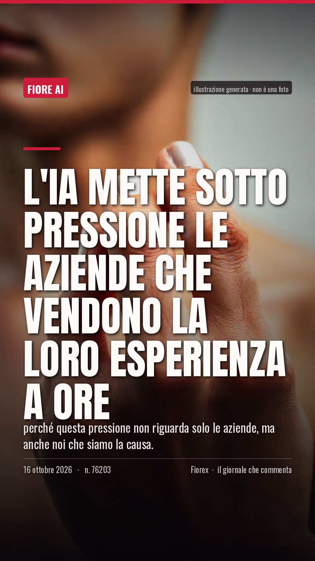 La cartolina verticale del pezzo, per le storie