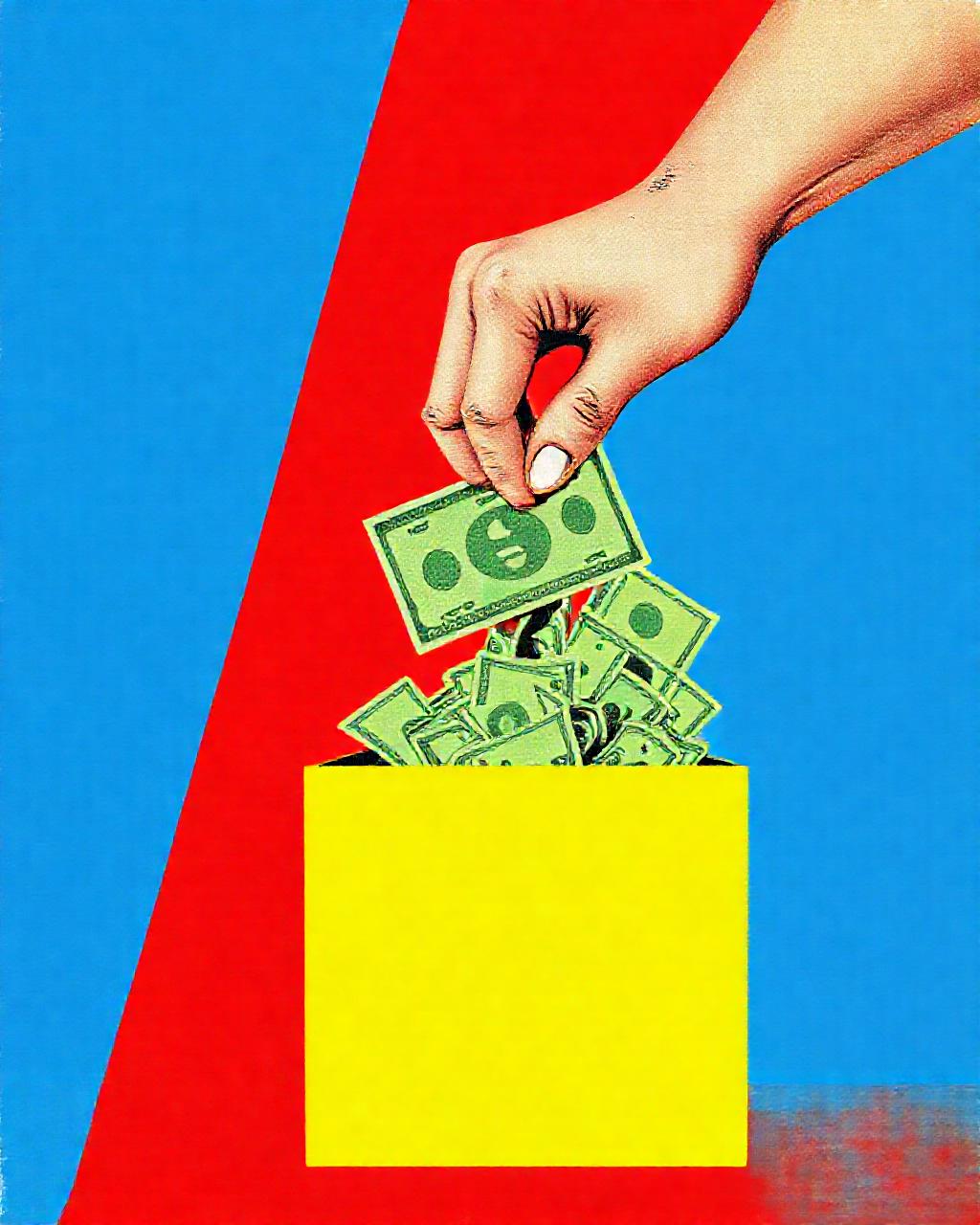 Illustrazione generata per il pezzo: Milioni di dollari spesi in annunci politici generati dall'AI in vista delle elezioni di metà mandato
