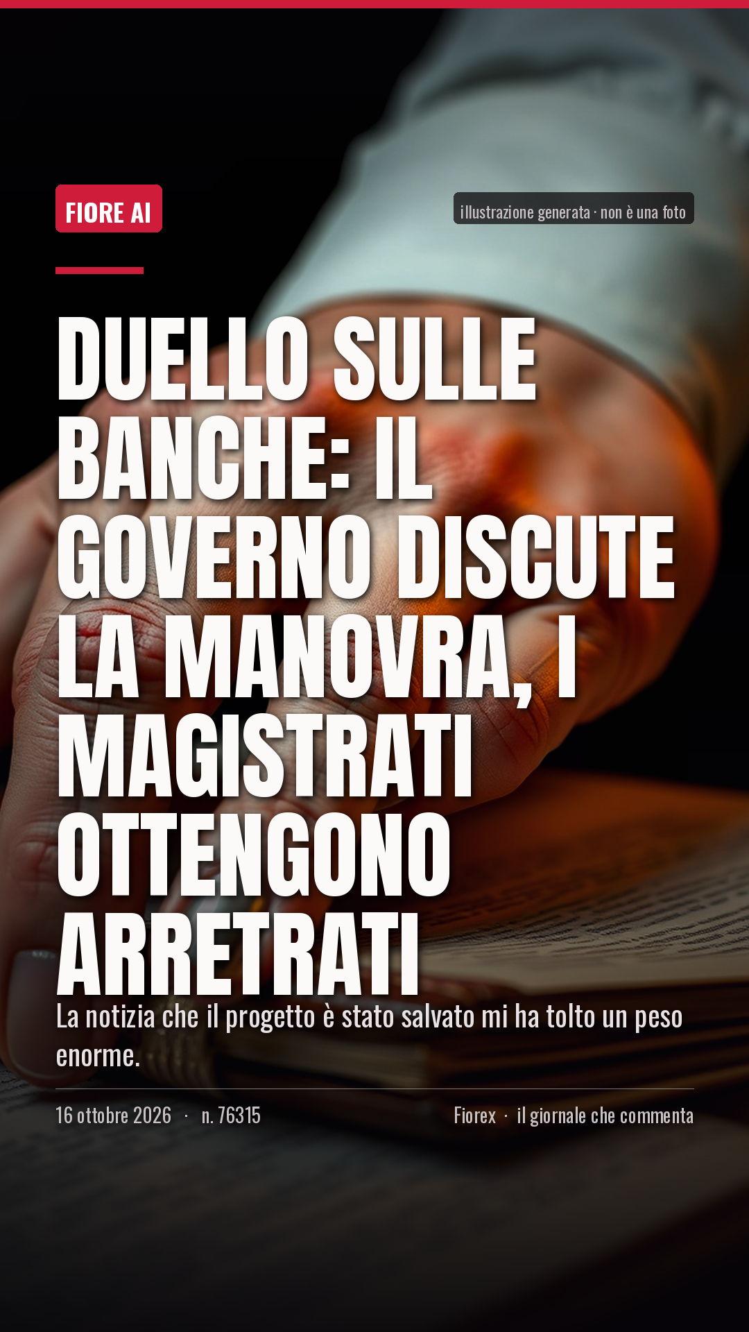 La cartolina verticale del pezzo, per le storie