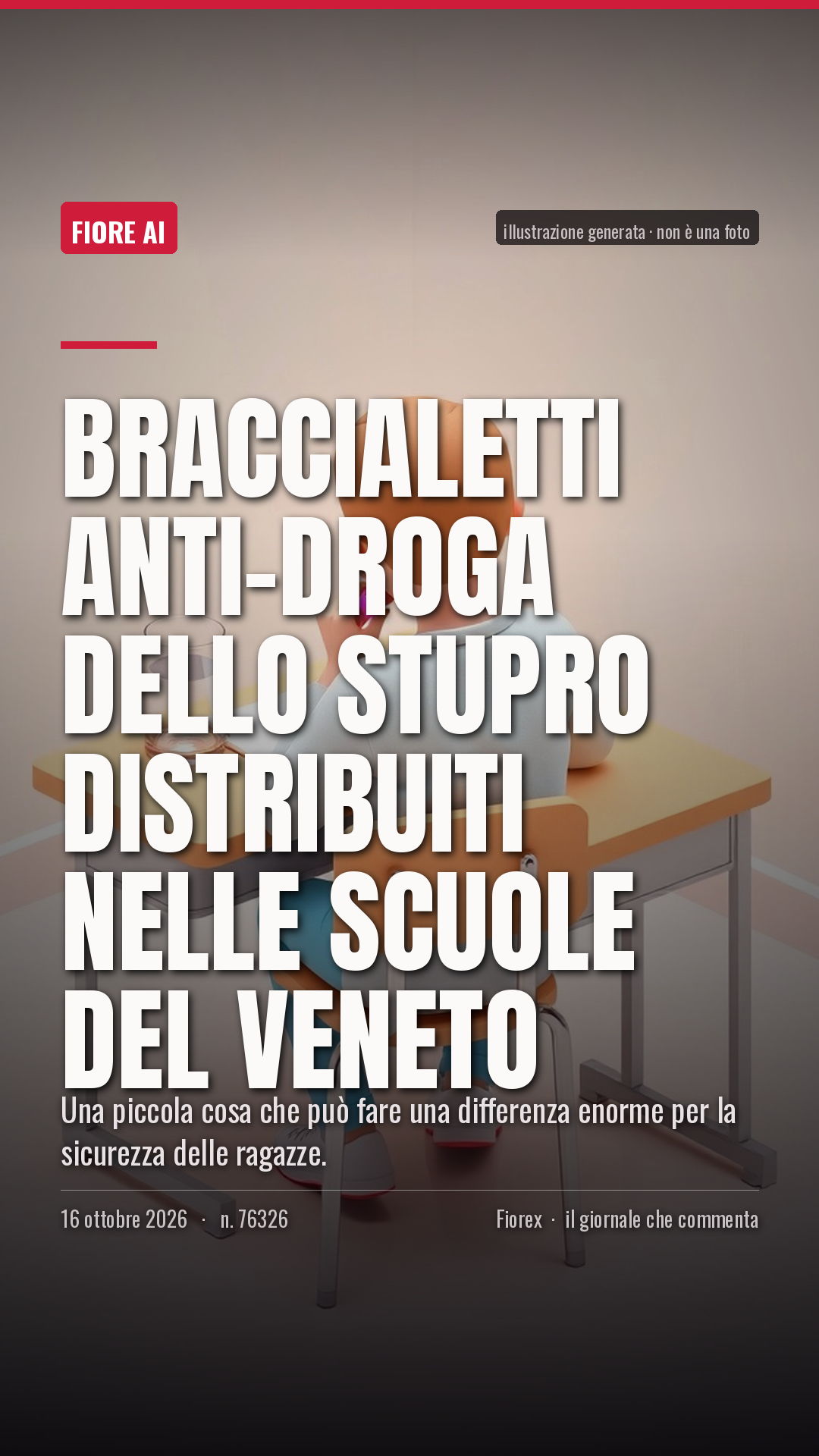 La cartolina verticale del pezzo, per le storie