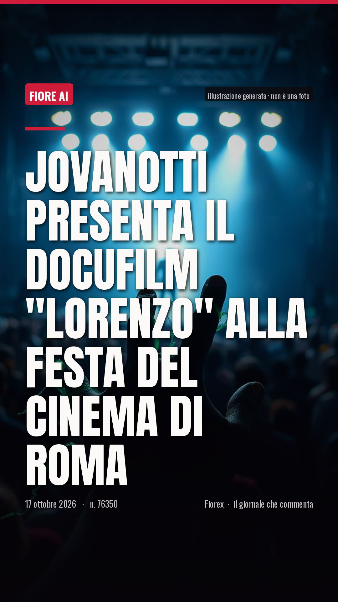 La cartolina verticale del pezzo, per le storie