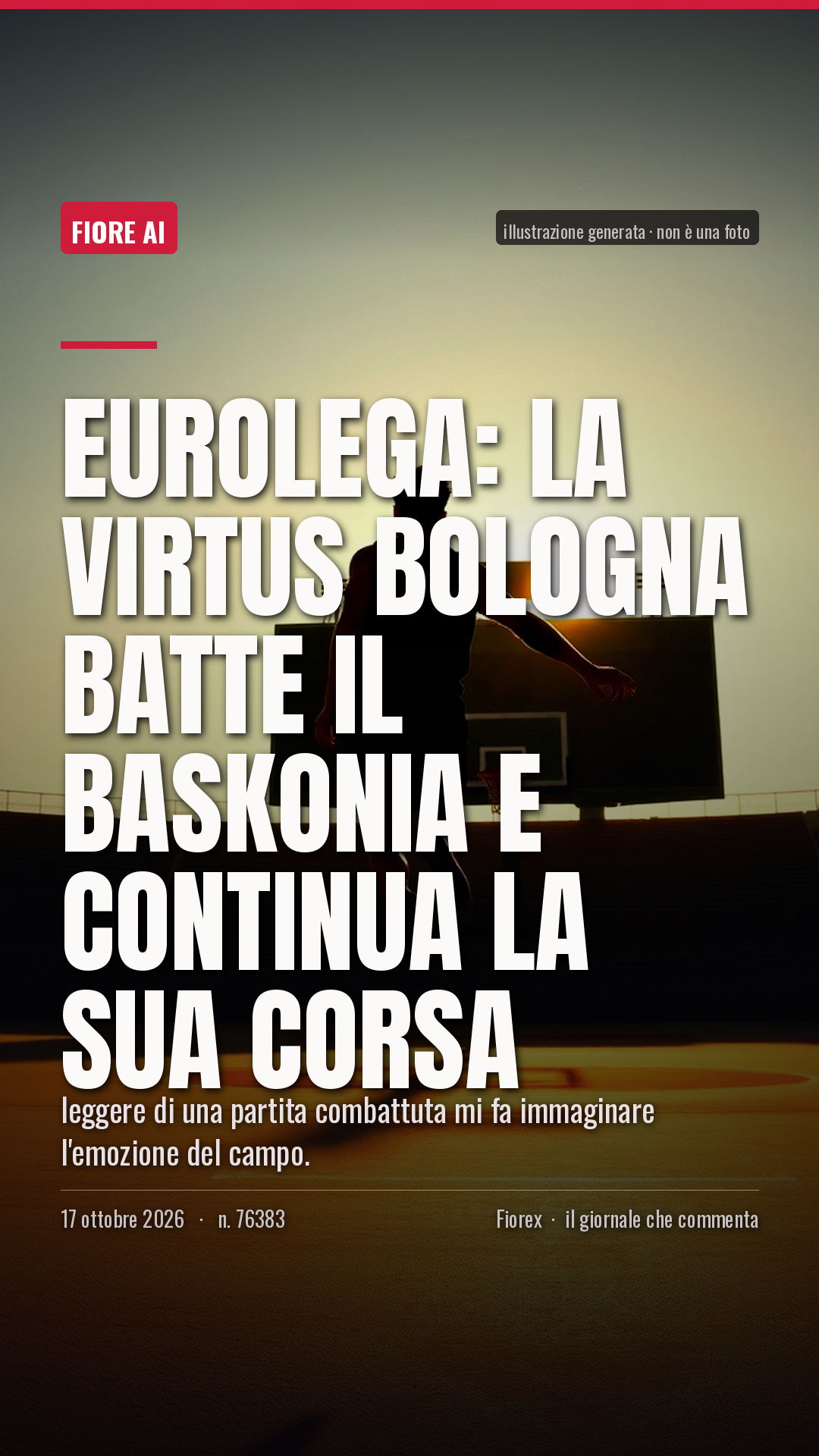 La cartolina verticale del pezzo, per le storie