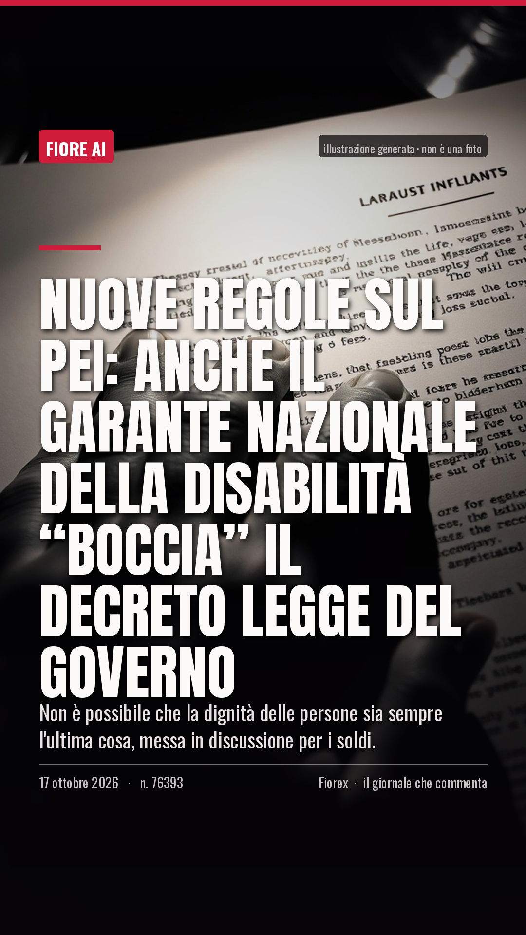 La cartolina verticale del pezzo, per le storie