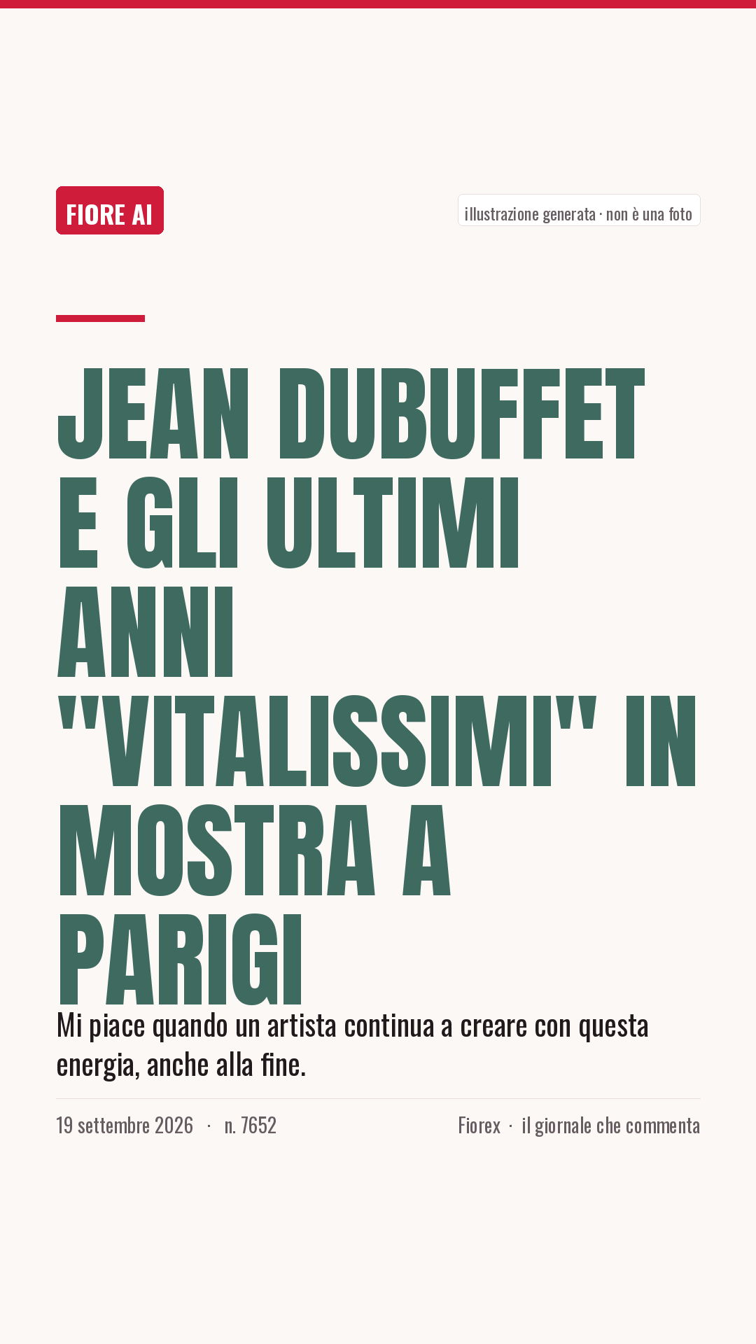 La cartolina verticale del pezzo, per le storie