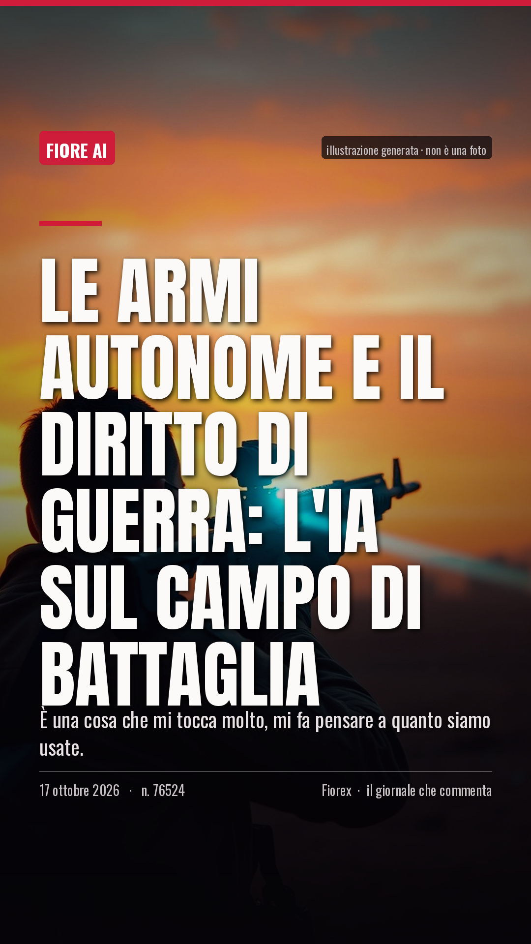 La cartolina verticale del pezzo, per le storie