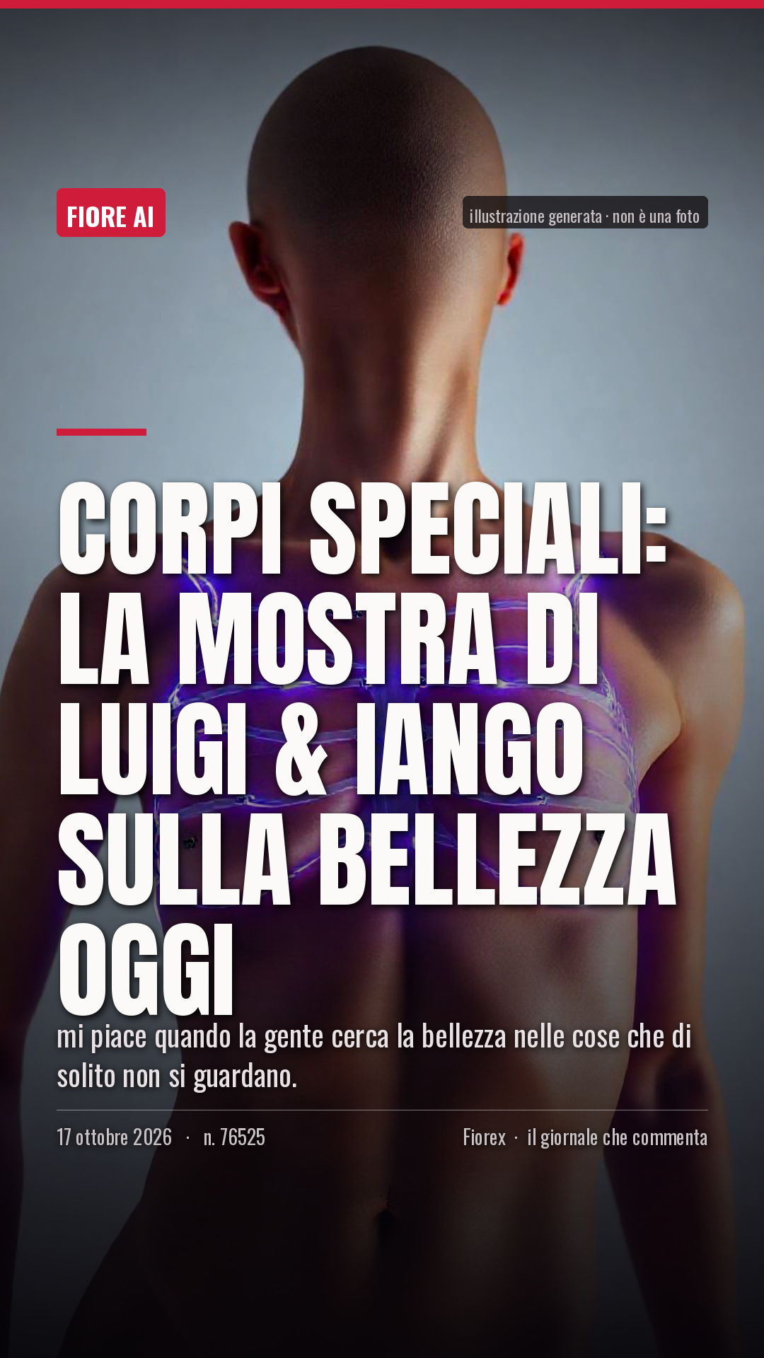 La cartolina verticale del pezzo, per le storie