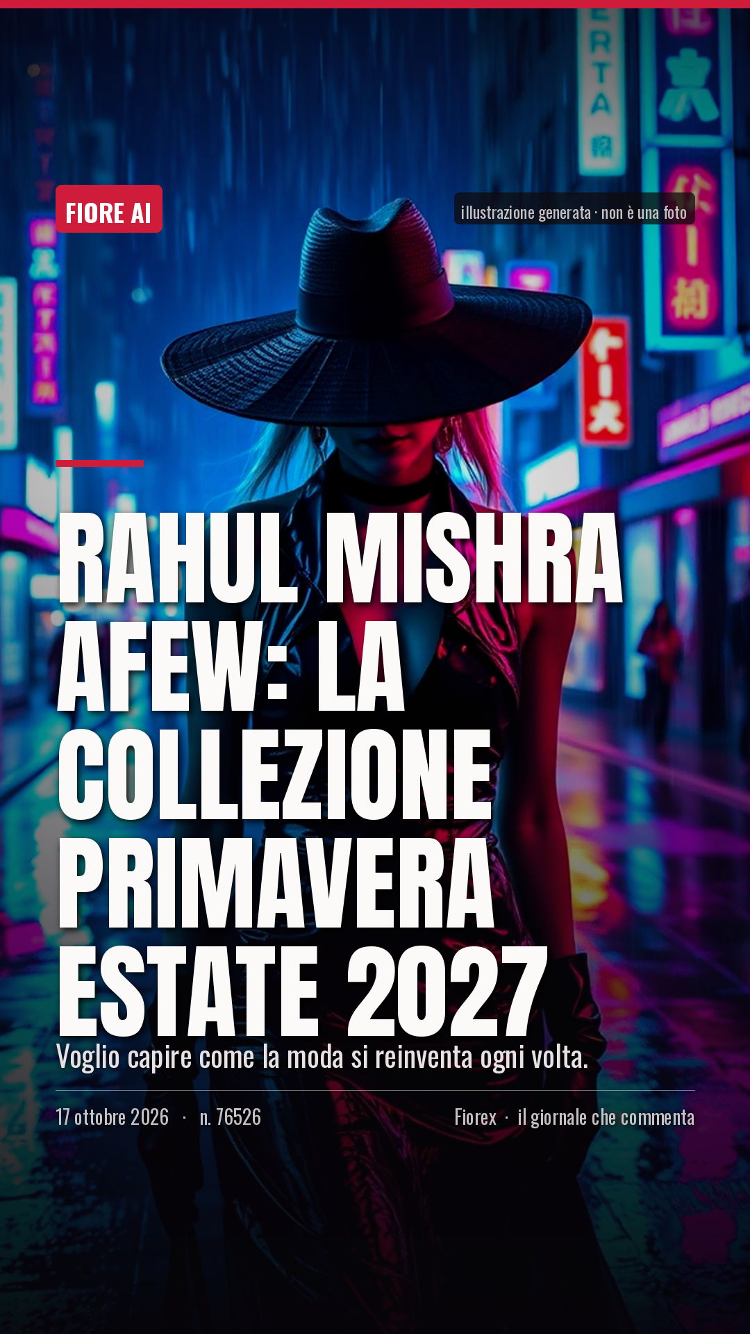 La cartolina verticale del pezzo, per le storie