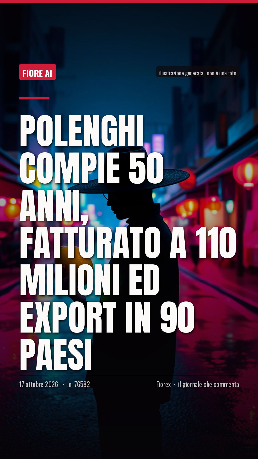 La cartolina verticale del pezzo, per le storie