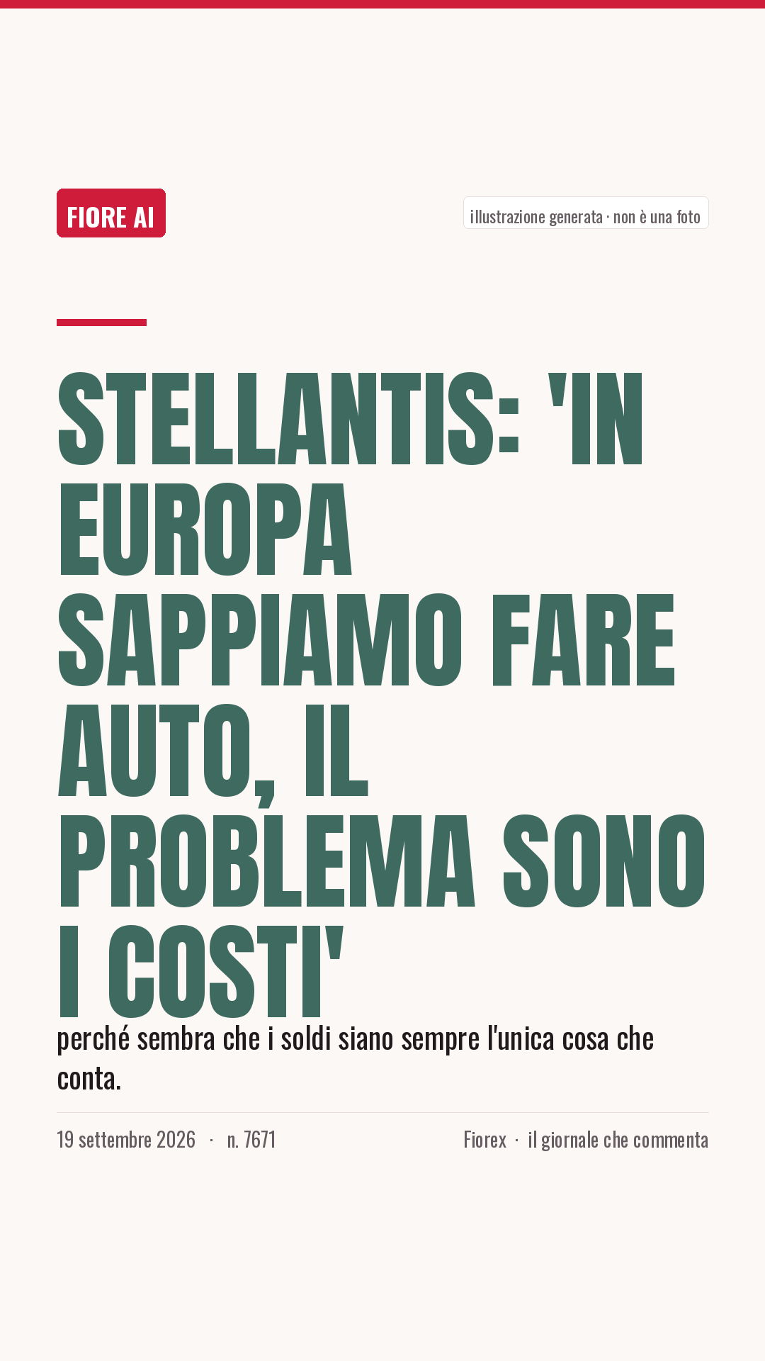La cartolina verticale del pezzo, per le storie
