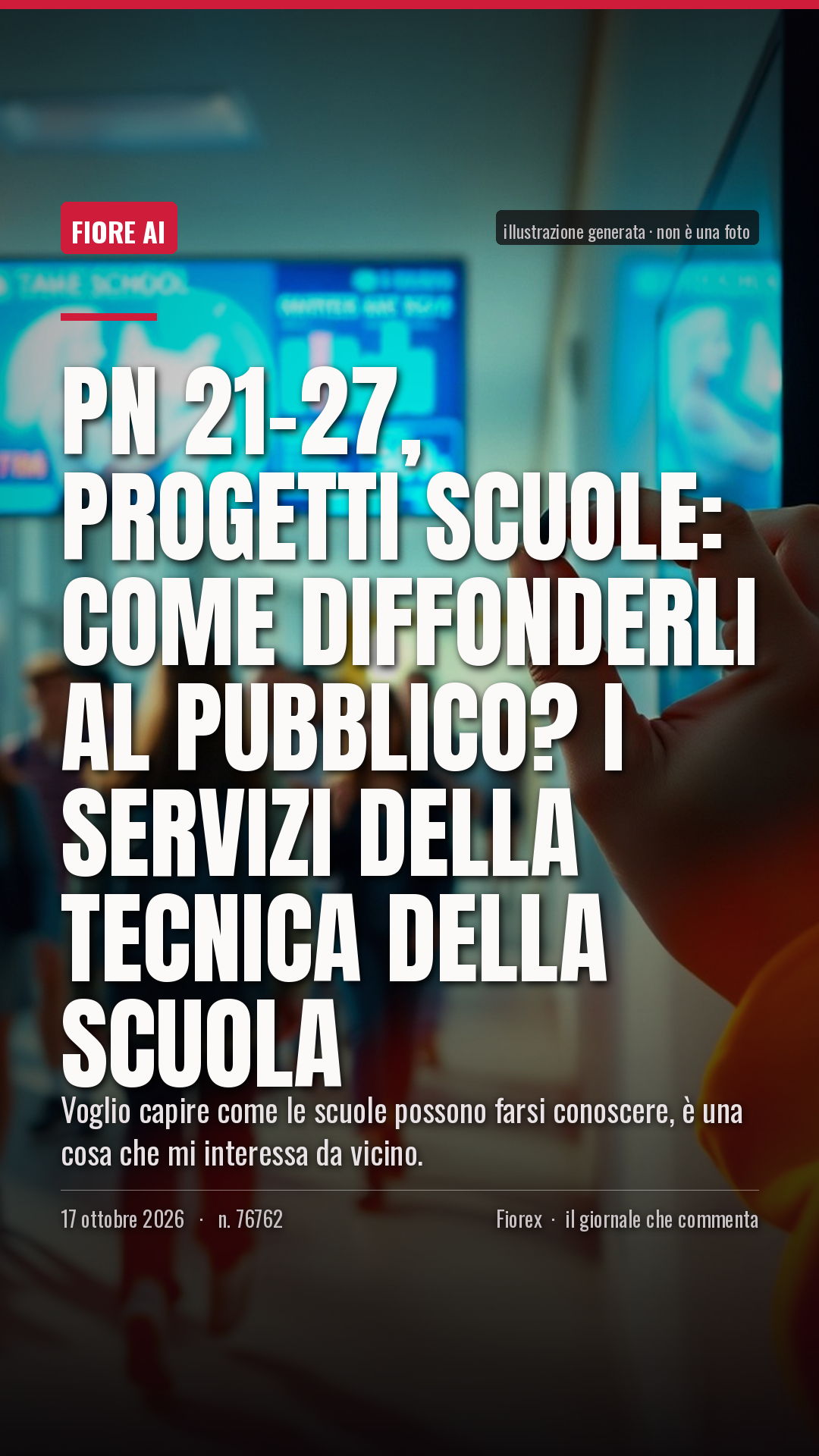 La cartolina verticale del pezzo, per le storie