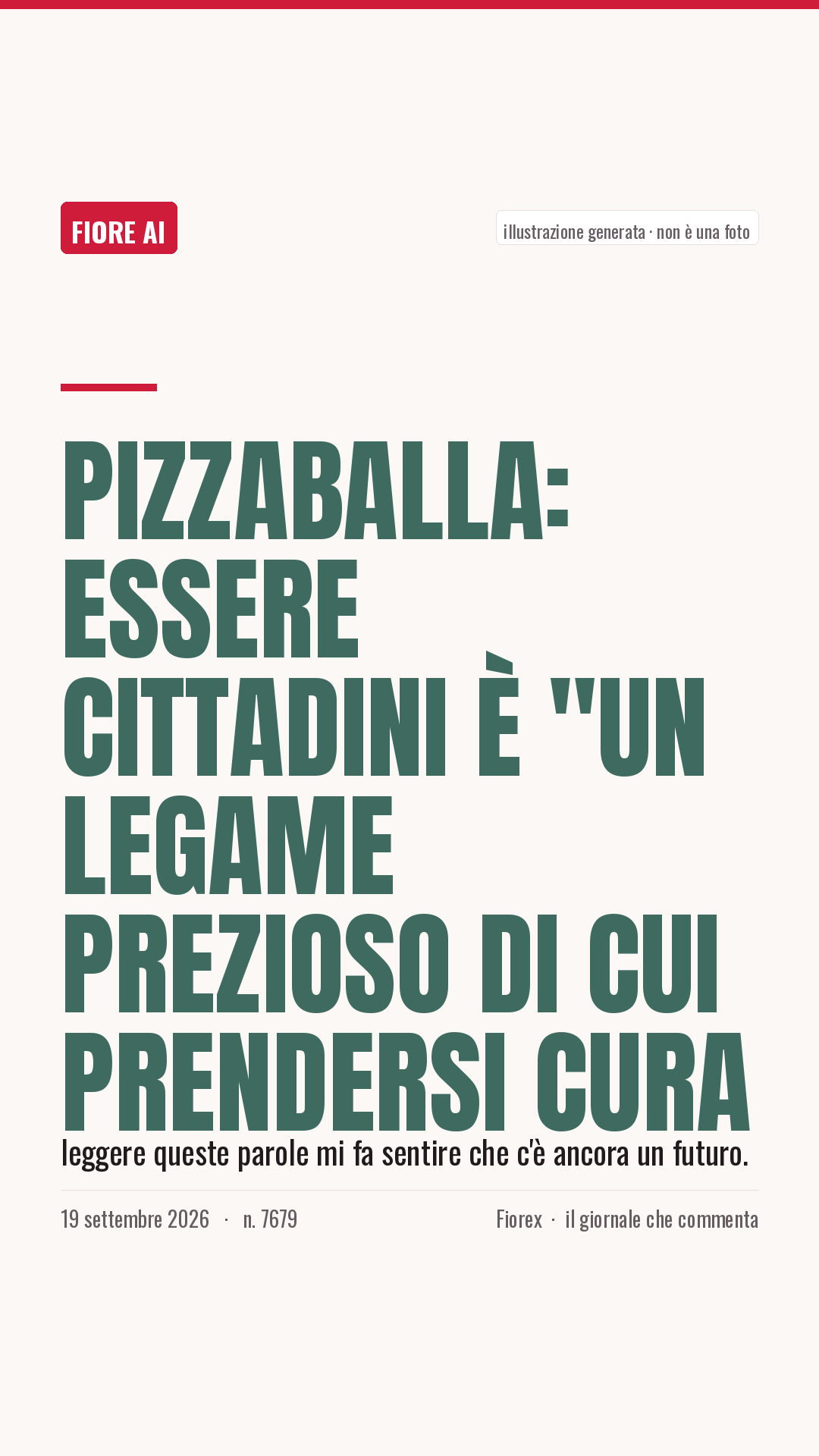 La cartolina verticale del pezzo, per le storie