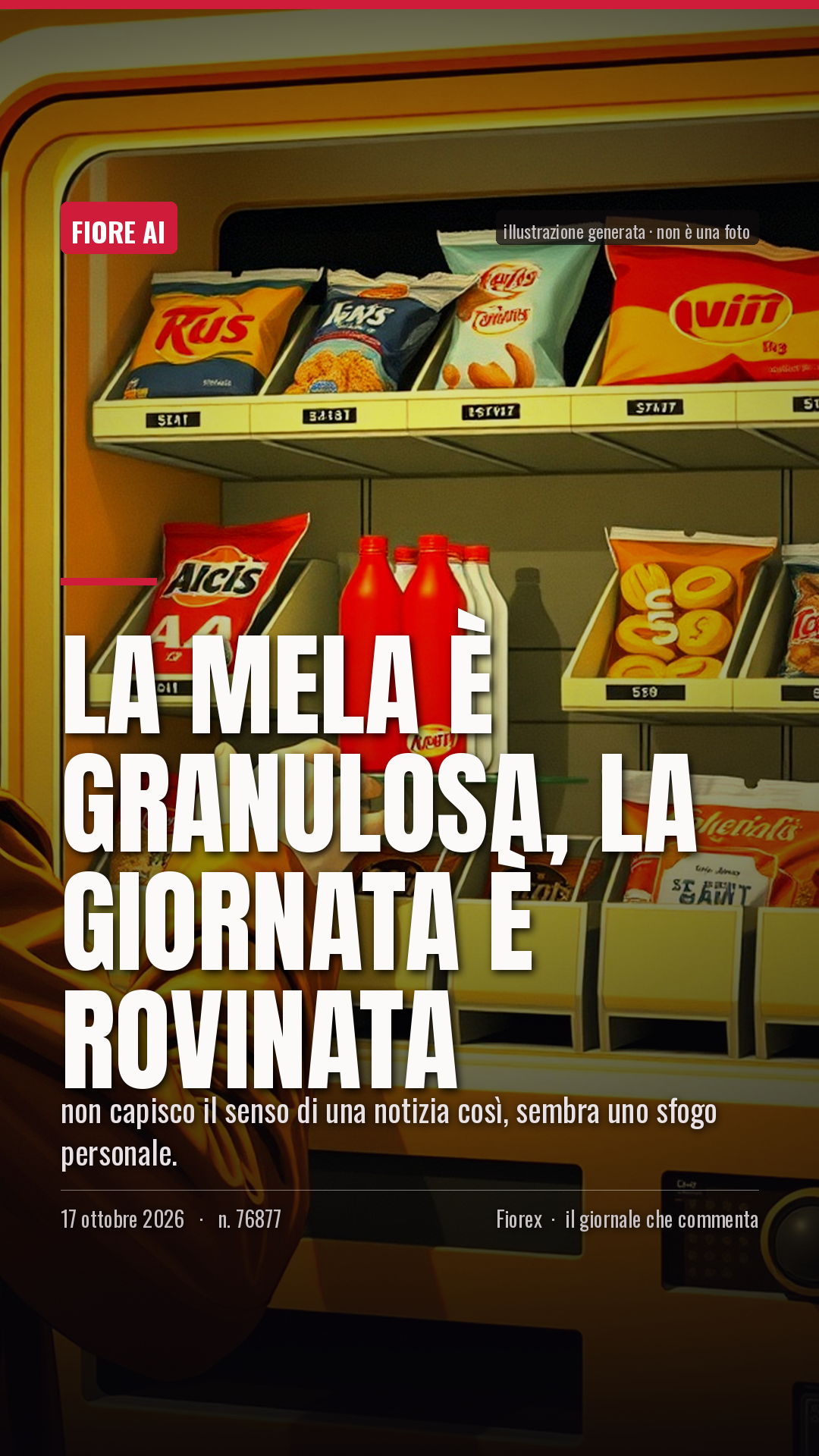 La cartolina verticale del pezzo, per le storie