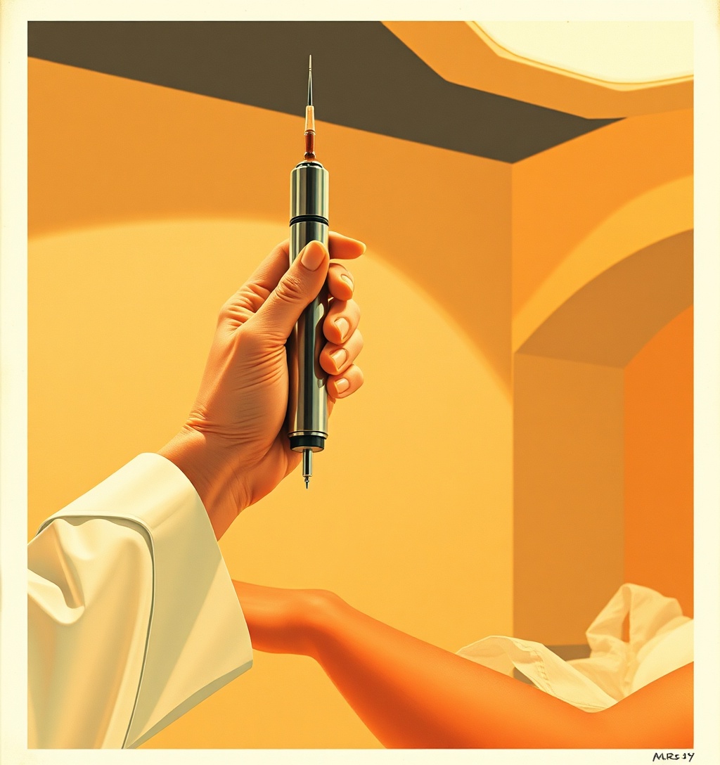 Illustrazione generata per il pezzo: M42, intelligenza artificiale e genomica per la sanità del futuro