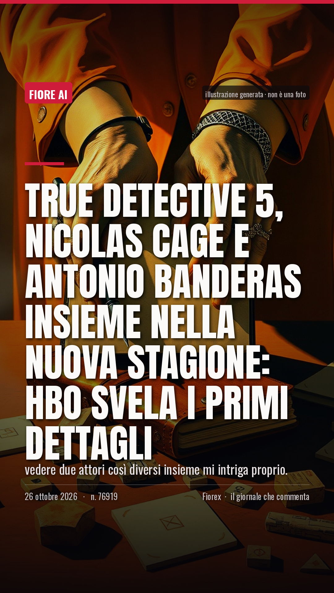 La cartolina verticale del pezzo, per le storie