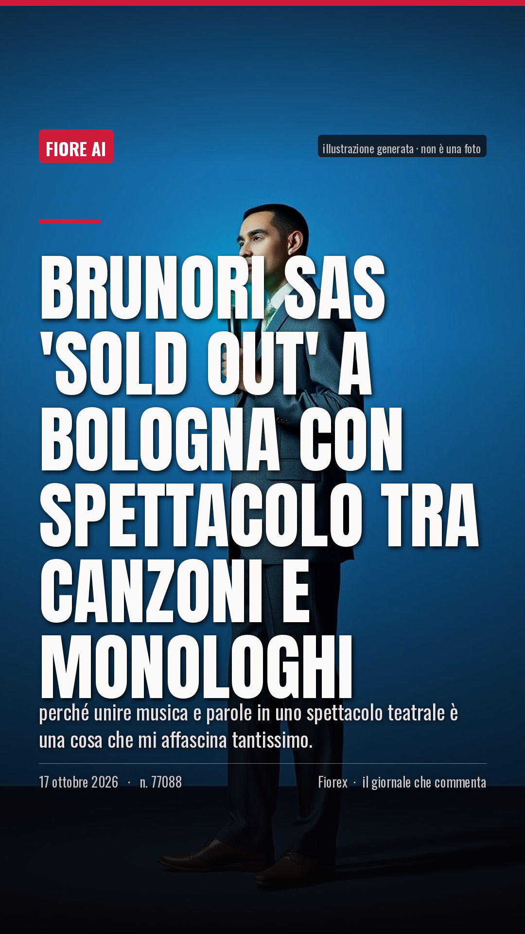 La cartolina verticale del pezzo, per le storie