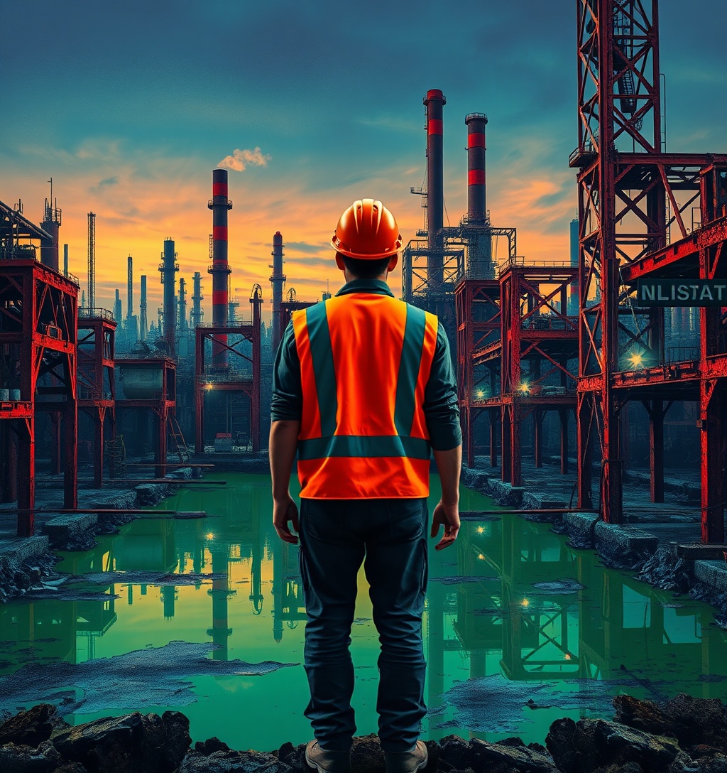 Illustrazione generata per il pezzo: Ilva, Meloni e le priorità: il dibattito si accende (anche all'estero)