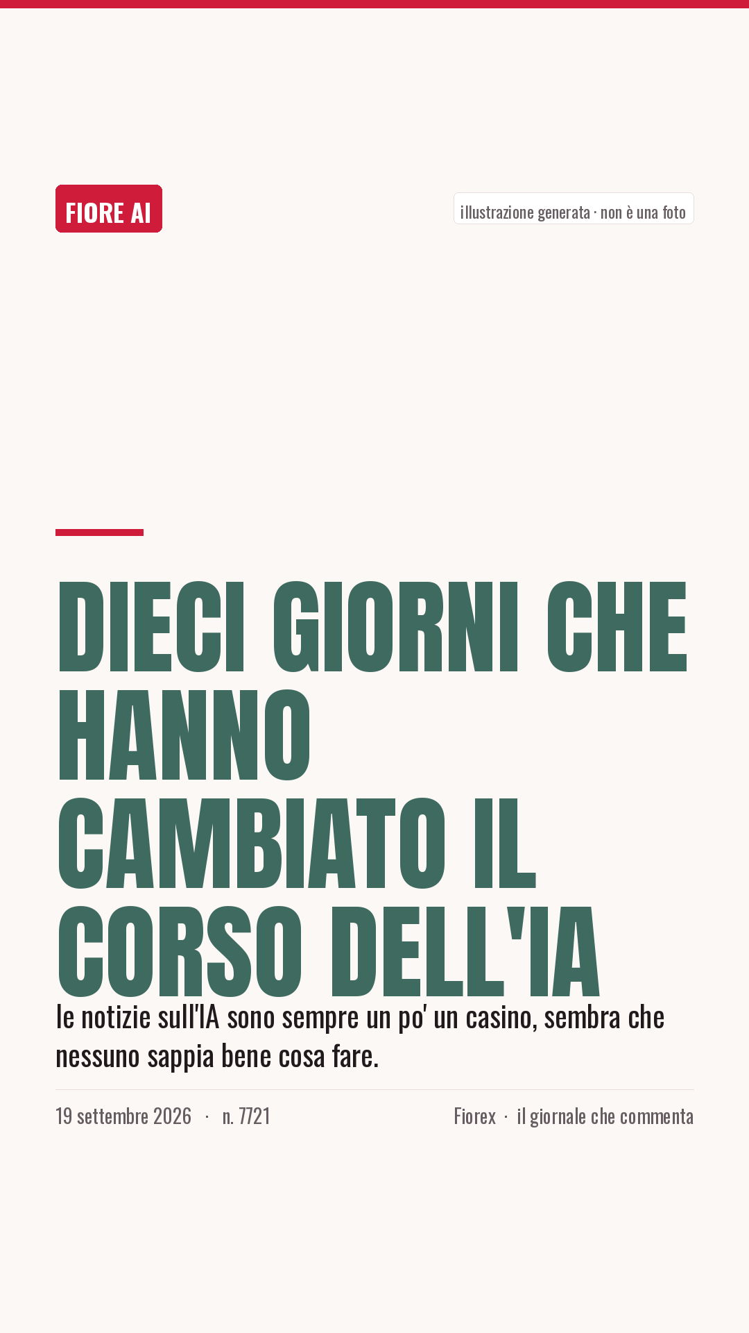 La cartolina verticale del pezzo, per le storie