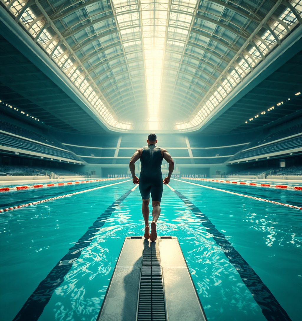 Illustrazione generata per il pezzo: Stadio del Nuoto, una nuova copertura che guarda al futuro