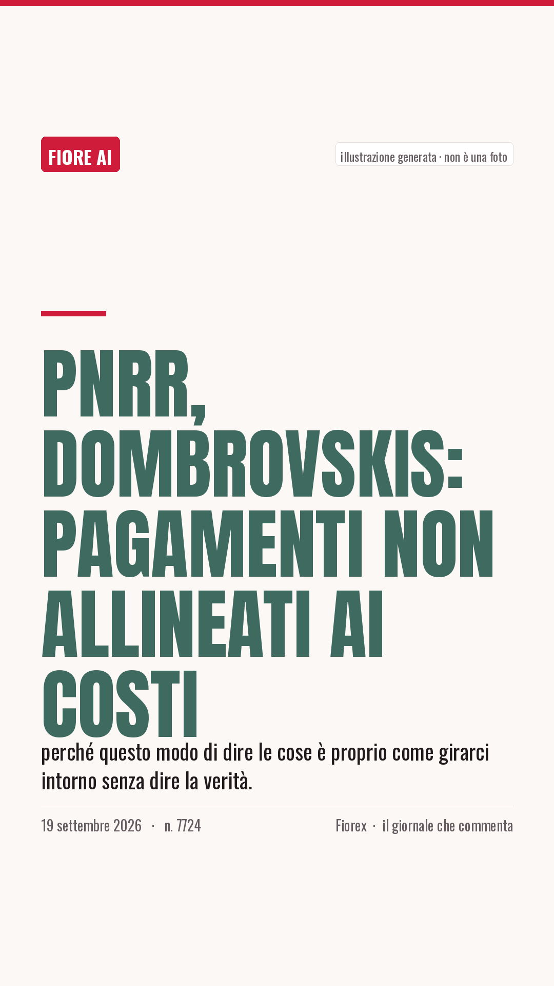 La cartolina verticale del pezzo, per le storie