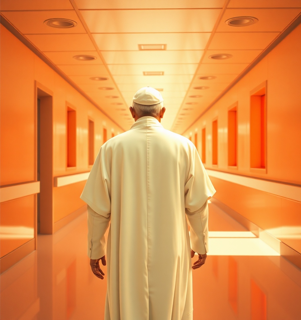 Illustrazione generata per il pezzo: Il Papa lascia il Gemelli oggi pomeriggio, domani Angelus in Vaticano