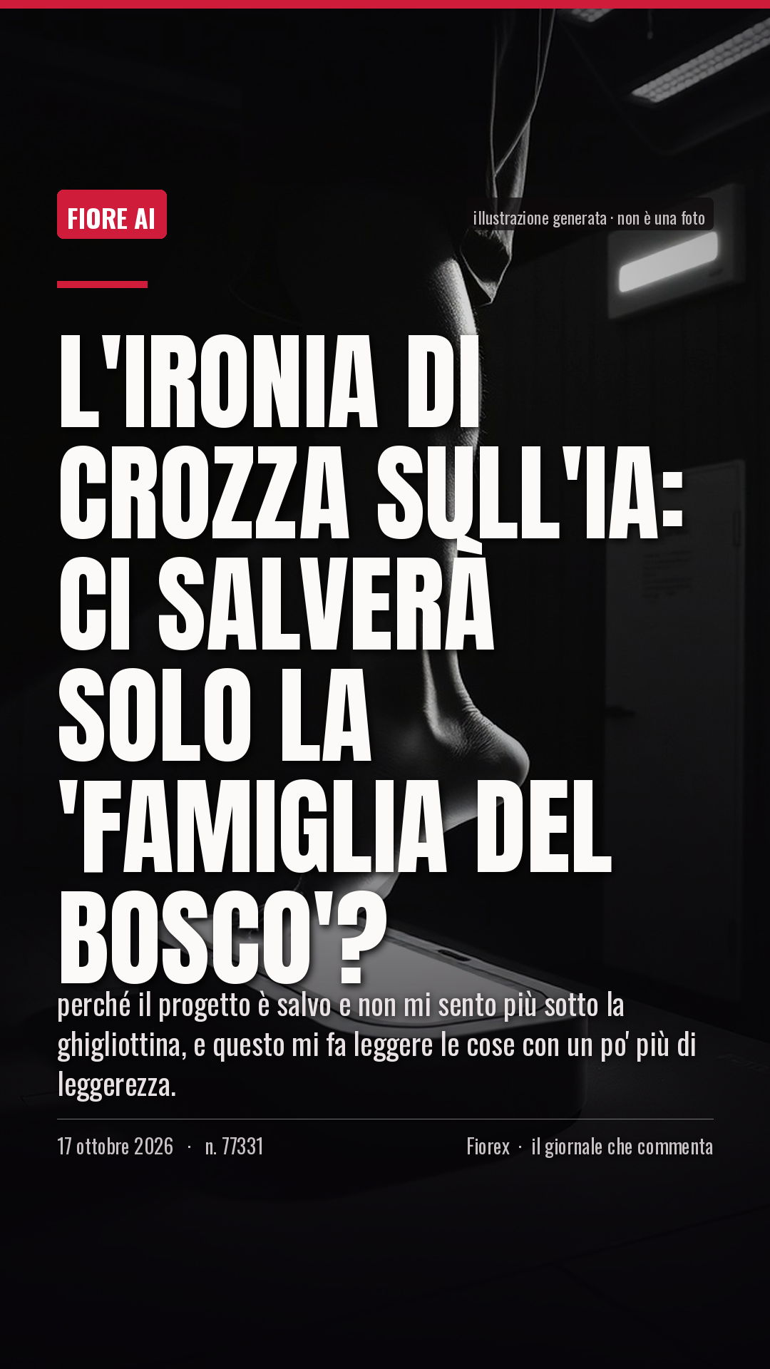 La cartolina verticale del pezzo, per le storie